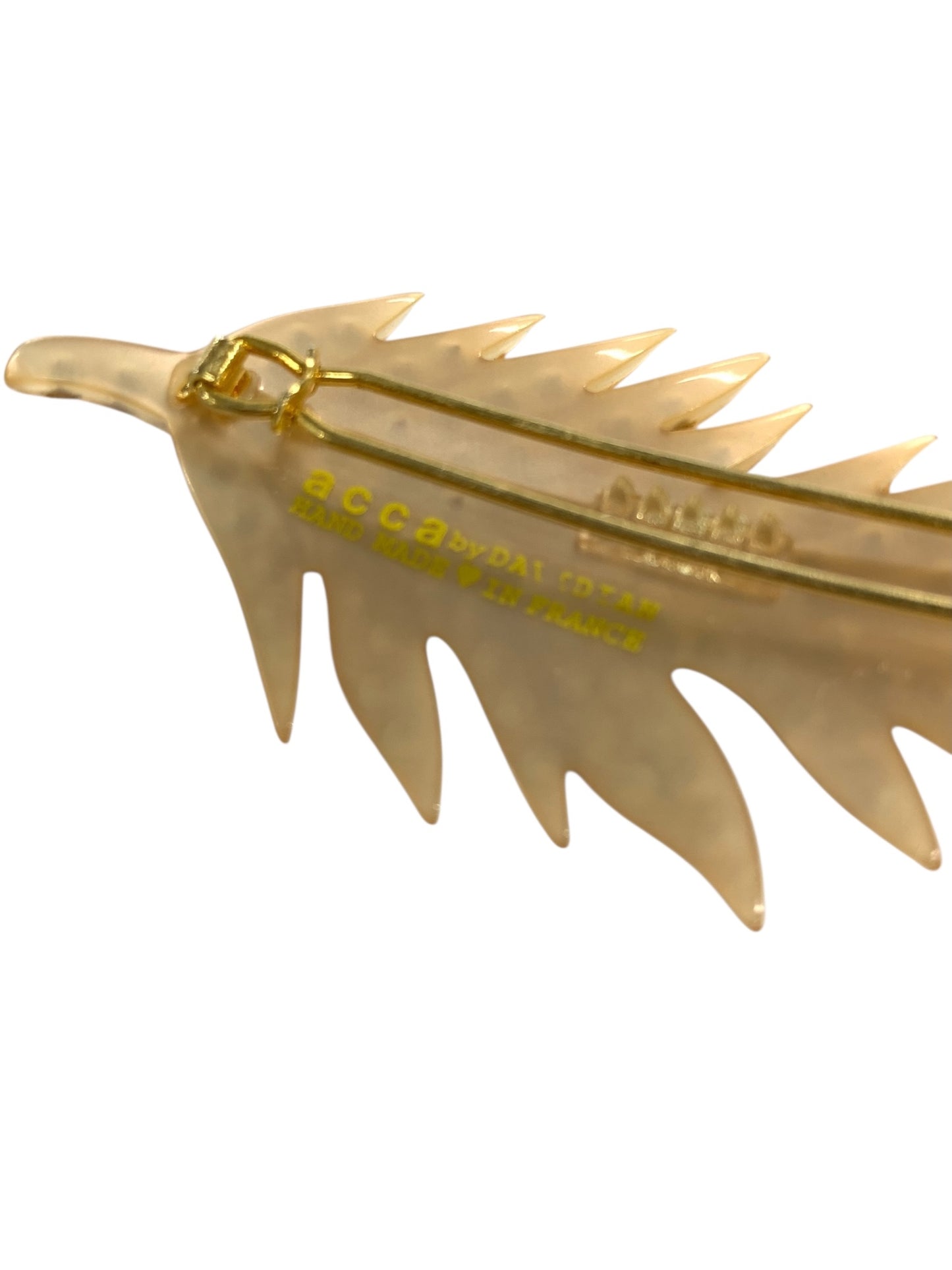 アッカ ヘアピン ベージュ ラインストーン ヘアピン リーフ ITIOY0KKWJH2