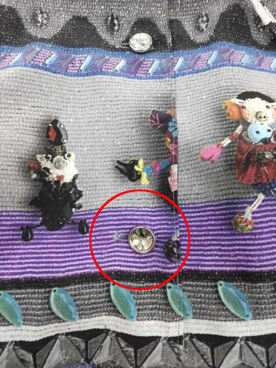 アルベロベロ 715871 ワンピース F グレー アニマルプリント フロントボタン ITYQ1FG87L1T 【SALE】