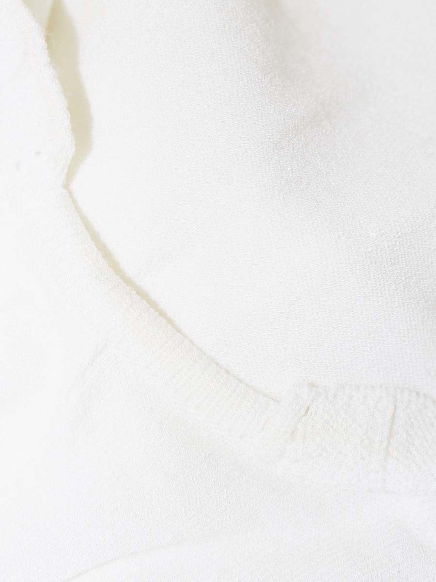 フォクシーブティック Knit Top Ruffle Trim Top 39902 ニット 38 ホワイト ITH7NB97VXVQ