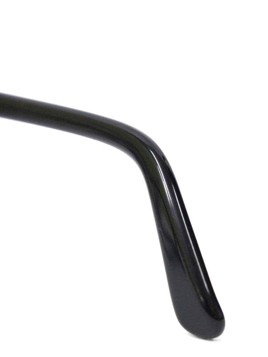 白山眼鏡店 THOM メガネ 眼鏡 ブラック/ゴールド セルフレーム フルリム ウェリントン ITHO8HO8S00T