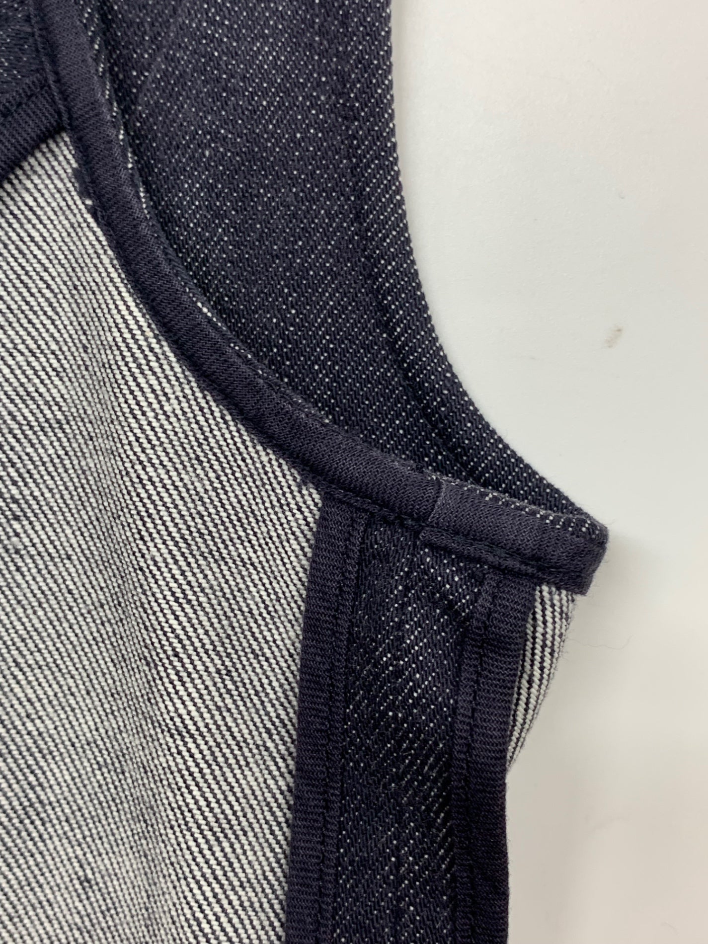 フォクシーニューヨーク 39368 ワンピース 38 ネイビー デニム フリル IT8N37Y6PRFO