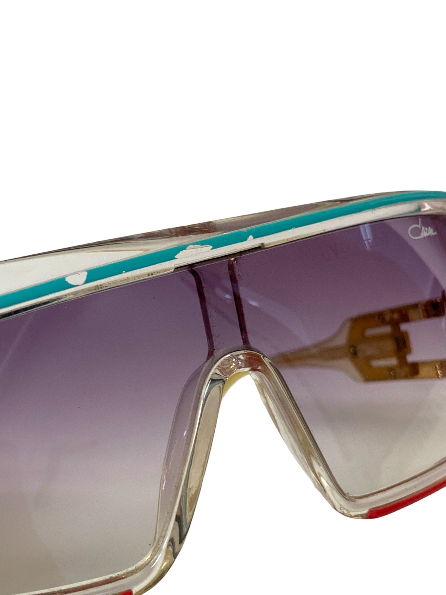 カザール MOD.858 サングラス 透明 セルフレーム ハーフリム(ナイロール)ウェリントン ITPYBX0S7PIC