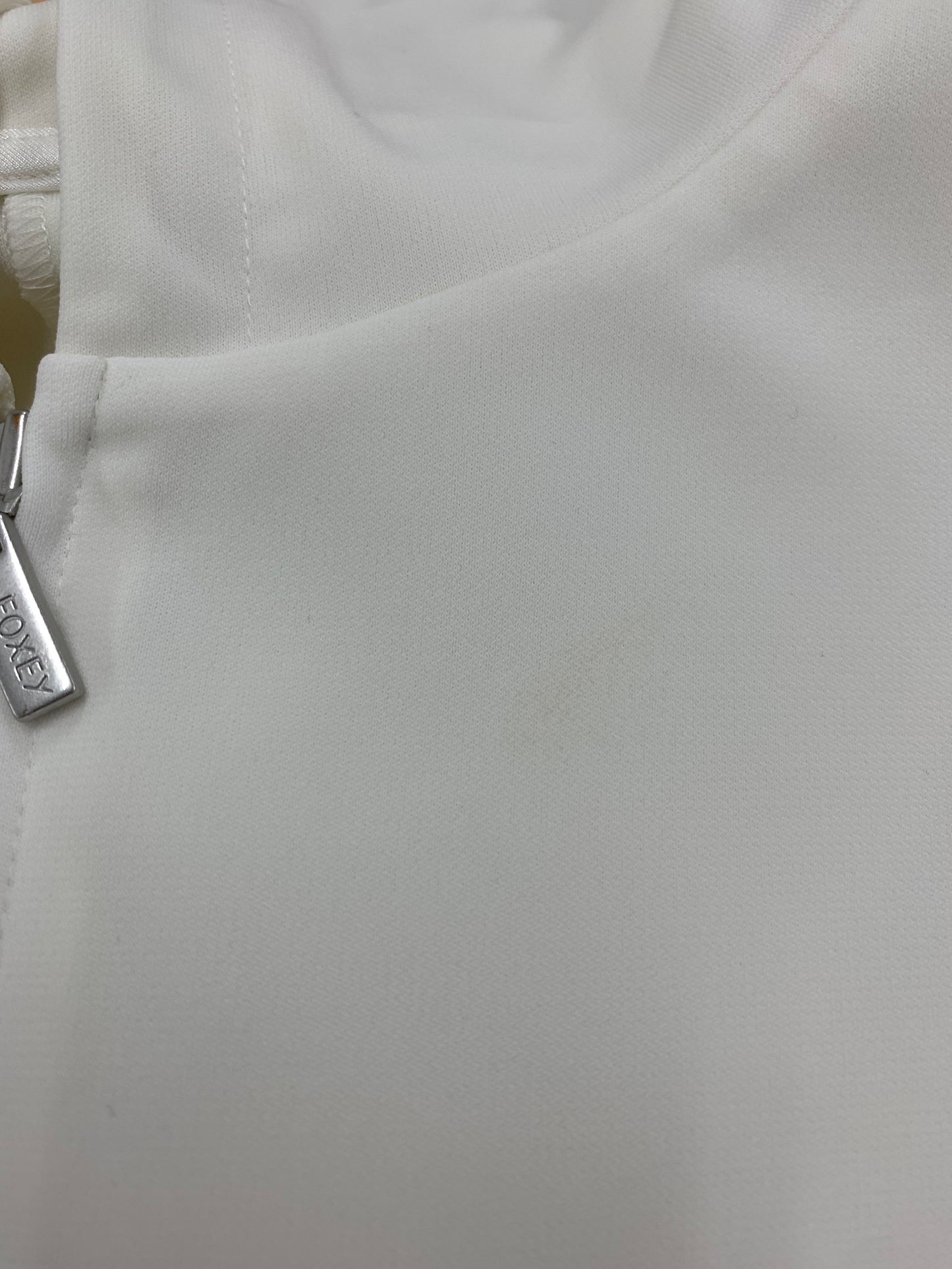 フォクシーニューヨーク Tresor トレゾール 45311 カーディガン 38 ホワイト ジップアップ フード ITG8G4TXHCR8