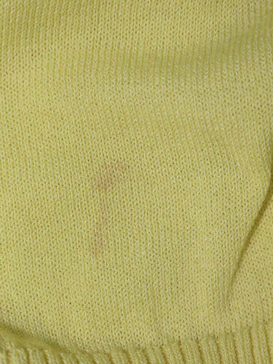 エムズグレイシー 518316 カーディガン 42 イエロー 袖リボン パフスリーブ IT3U466BPWUM