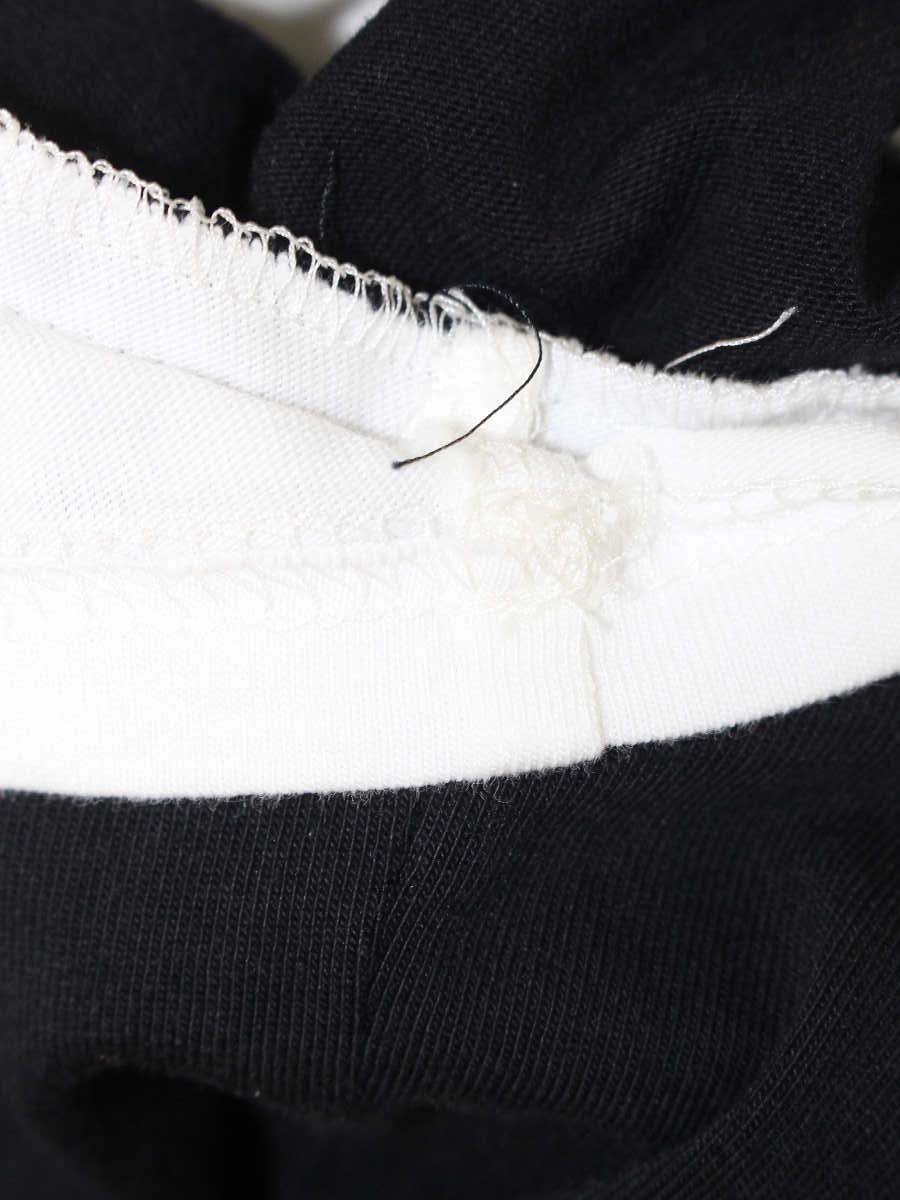 エムズグレイシー 115335 Tシャツ 38 ホワイト/ブラック バイカラー ITHOVA64H76Y