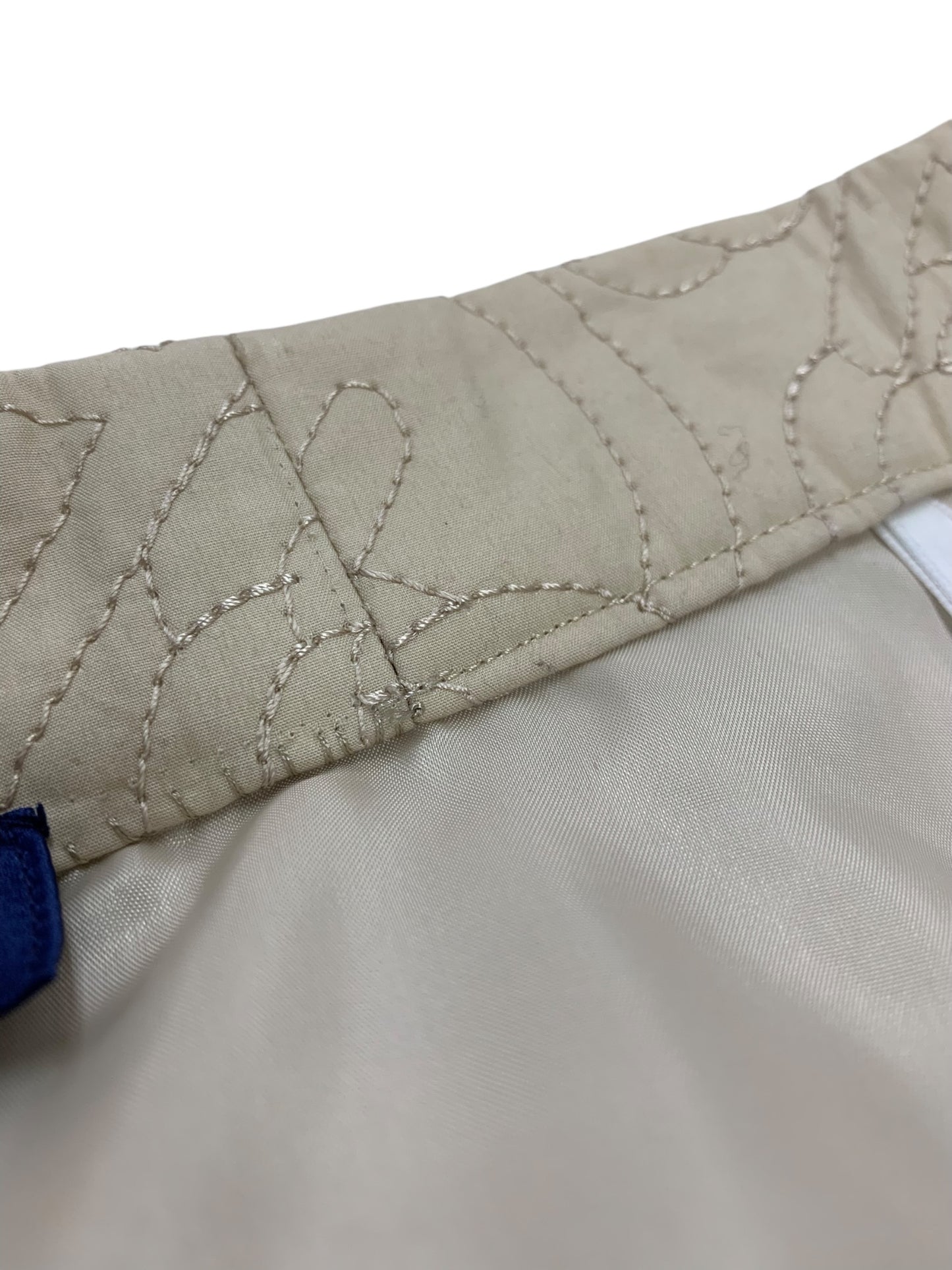 エムズグレイシー 517119 スカート 36 ベージュ カメリア ロゴ 刺繍 フレア IT43GXTK44RK