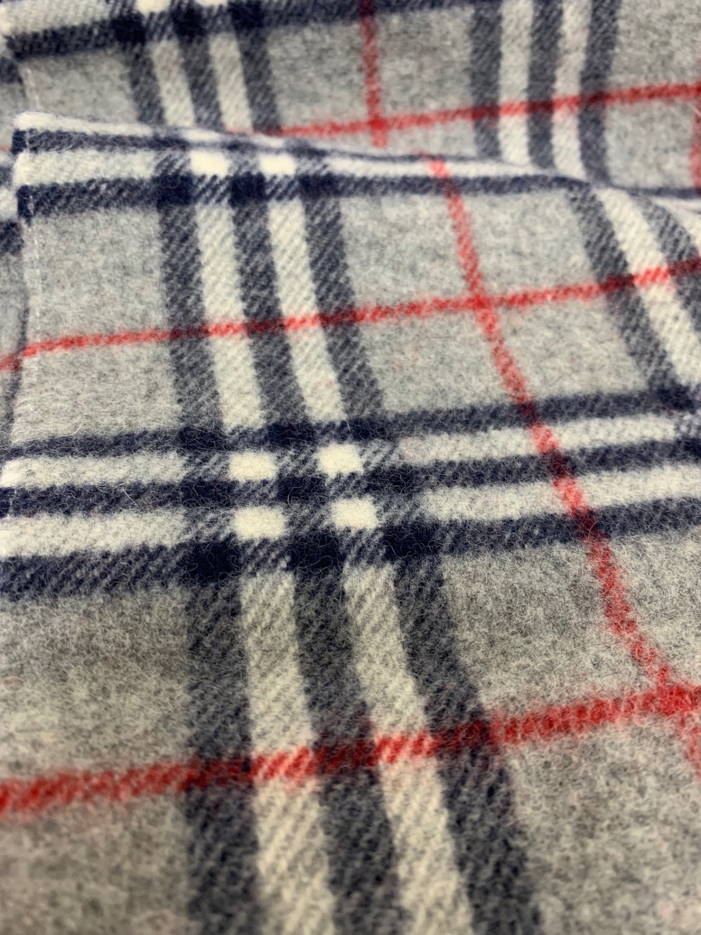 バーバリーズ 0156JA64W マフラー グレー ウール 刺繍 ノバチェック IT5E2PY9FRRK