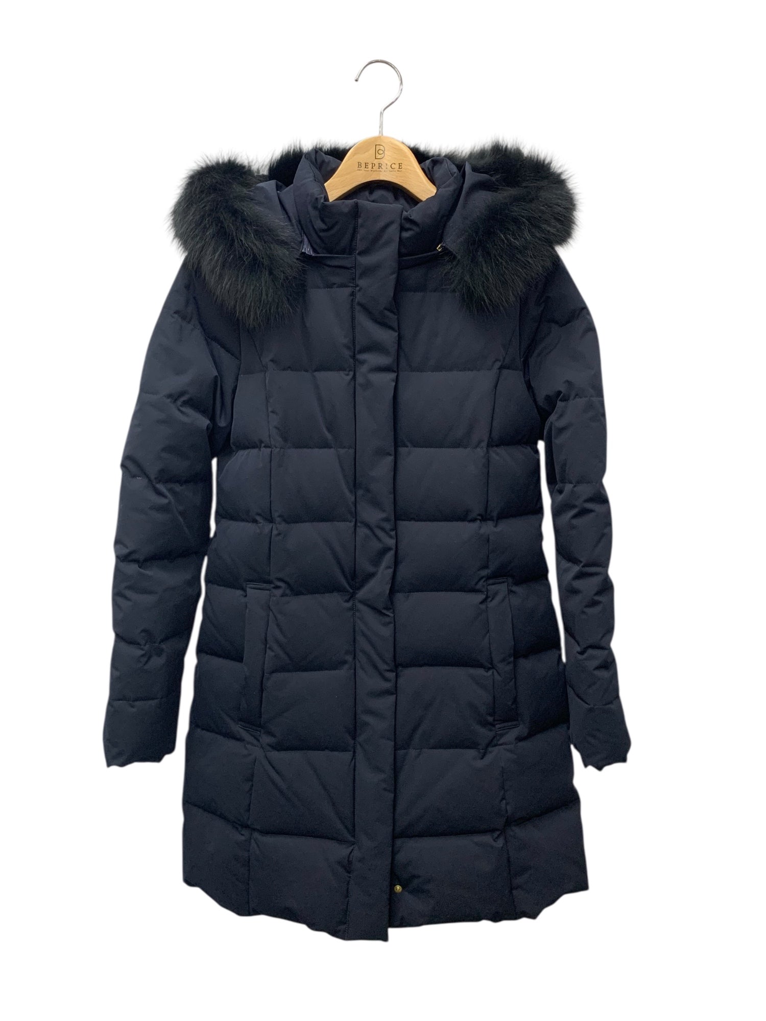 Demi-Luxe BEAMS FOXファーフードダウン Demi-Luxe BEAMS - Demi-Luxe BEAMS / FOXファーフードダウン ネイビー