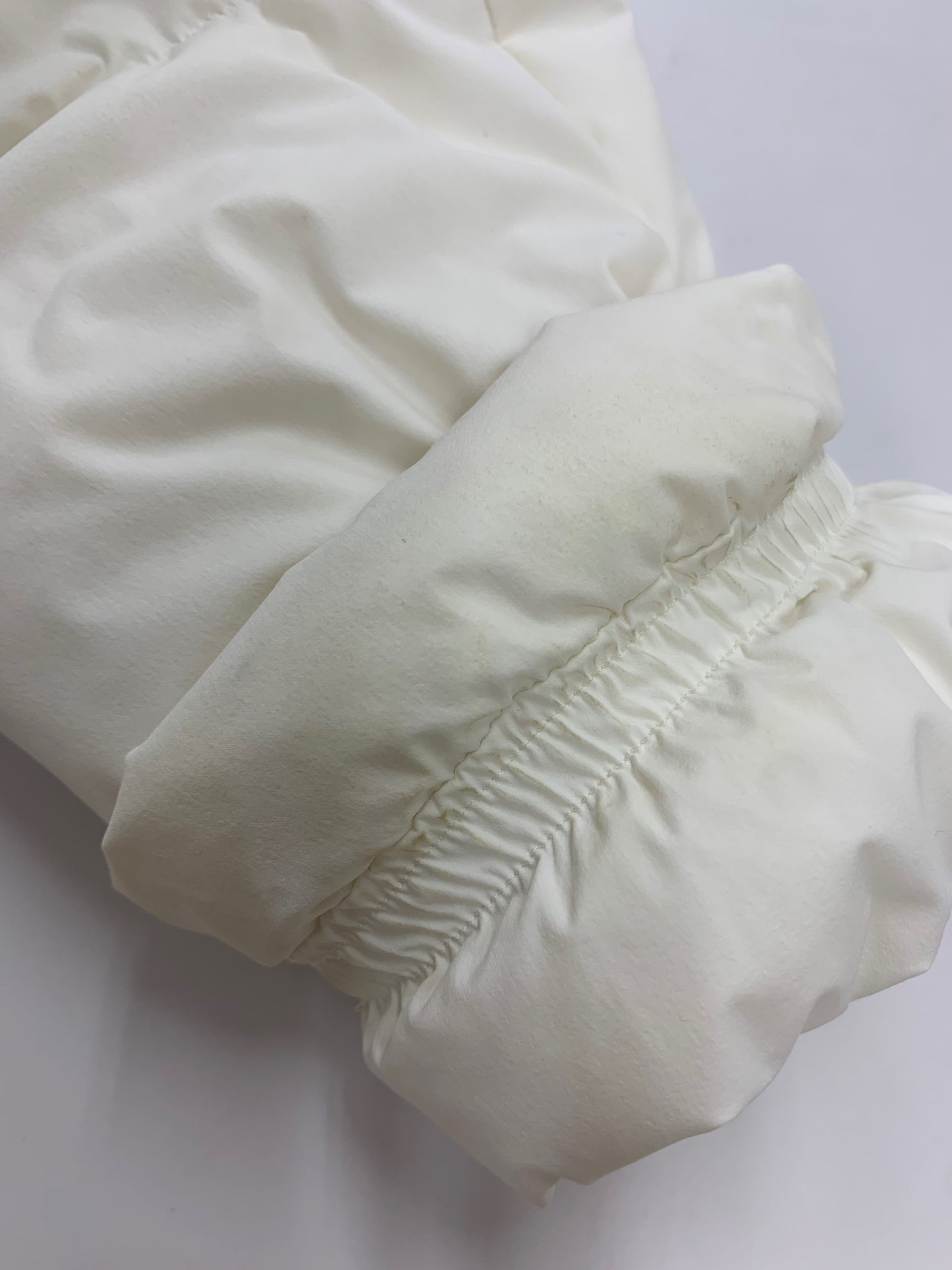 エムズグレイシー ペプラム付きショート 219607 ダウンジャケット 38 ホワイト フリル IT7H050YL9AE