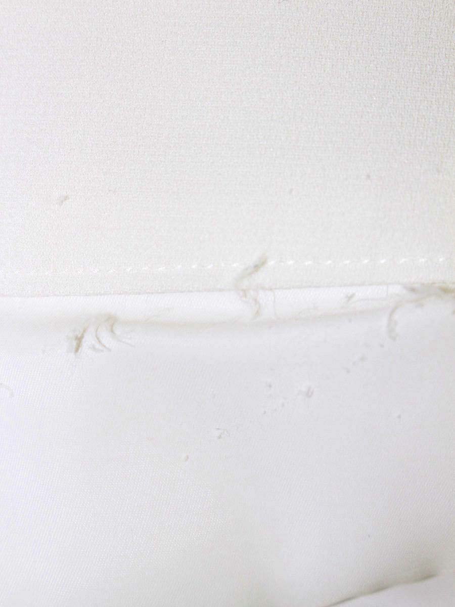 エムプルミエブラック C530-001・2 ミディ丈ワイドパンツ 34 ホワイト ITB2BV1LI5O8