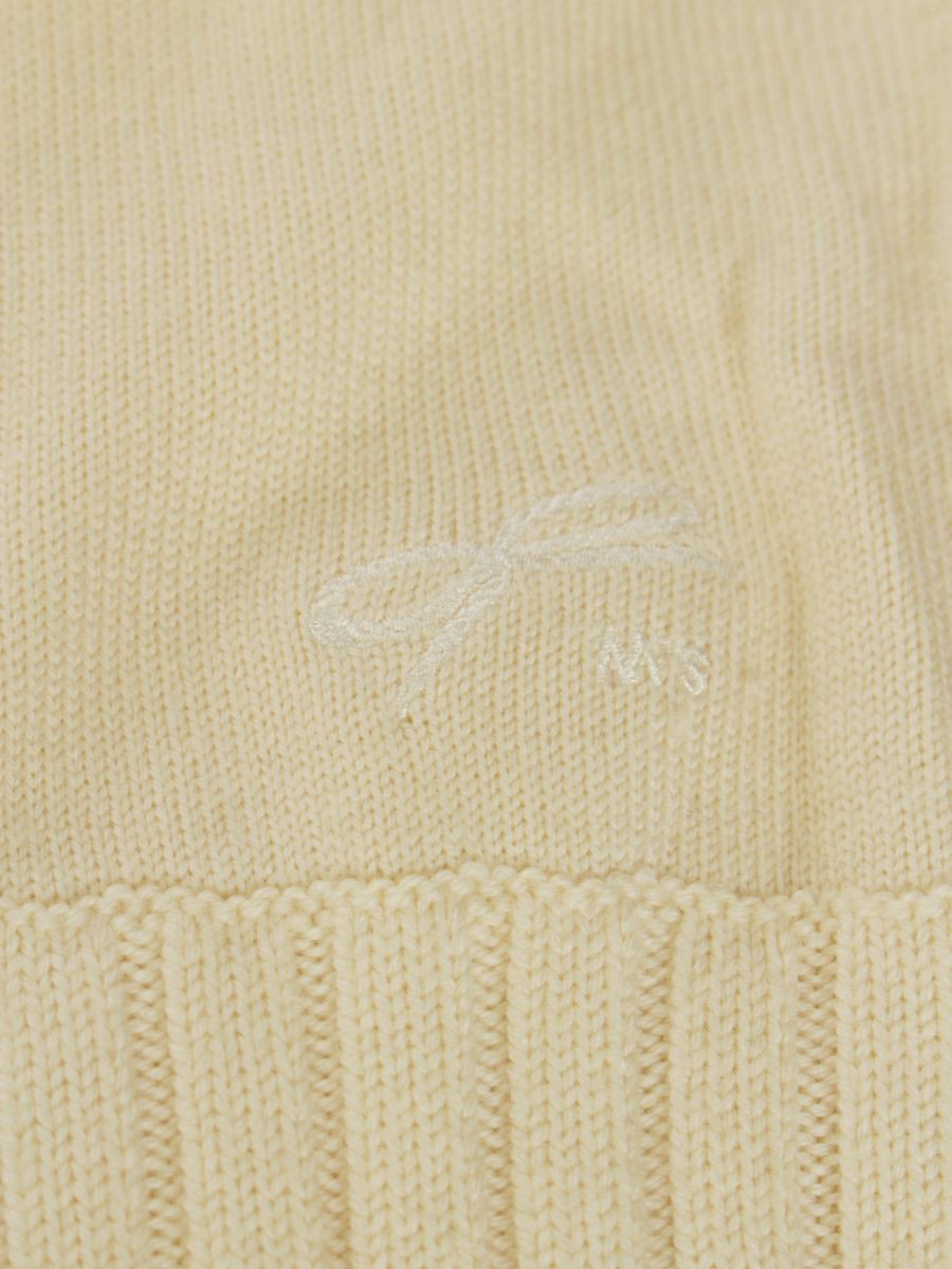 エムズグレイシー 818592 セーター 38 アイボリー リボン ニット IT4KH8MLMLA8