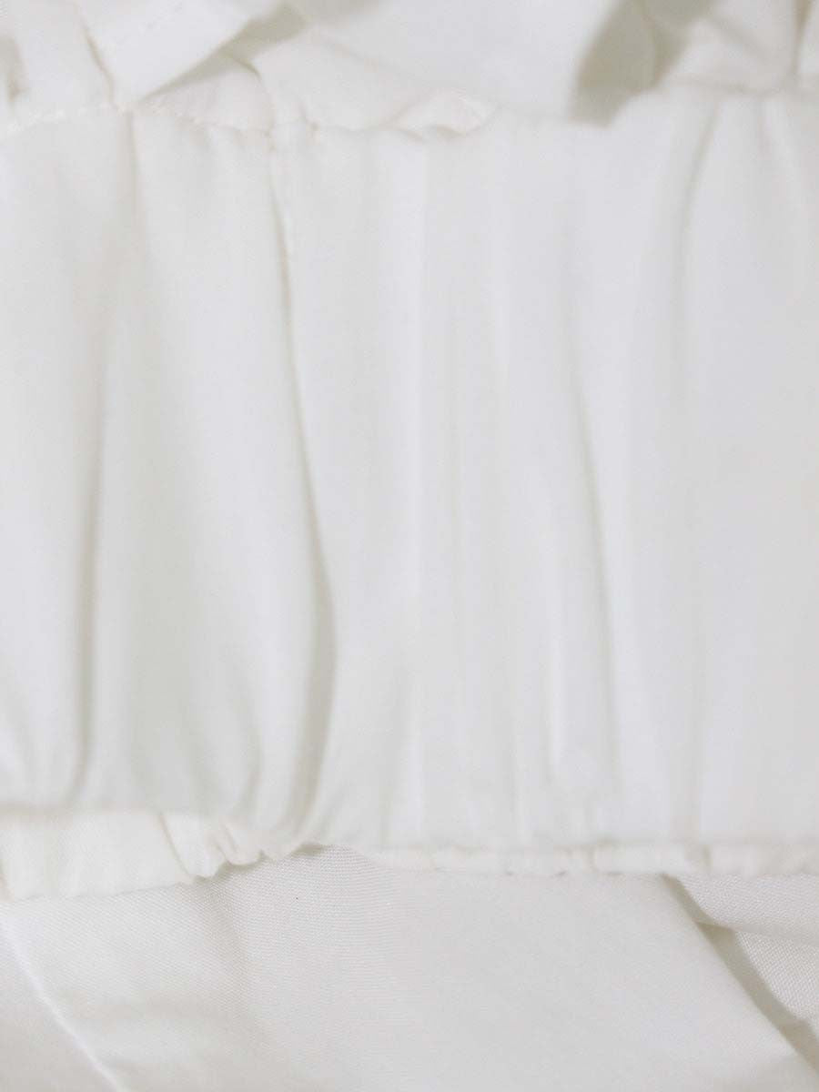 ヨリ YR2221-010SP ブラウス 38 ホワイト カットソー フリル ITGI22HFRG98