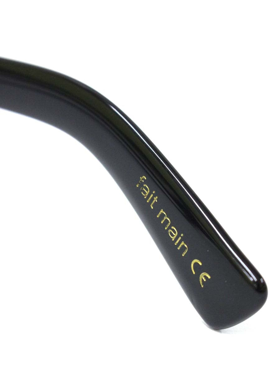 レスカルネティエ URBI メガネ ブラック 60周年記念特別モデル 限定100本 セルフレーム フルリム ボストン ITWYZTBM0KS6 【SALE】