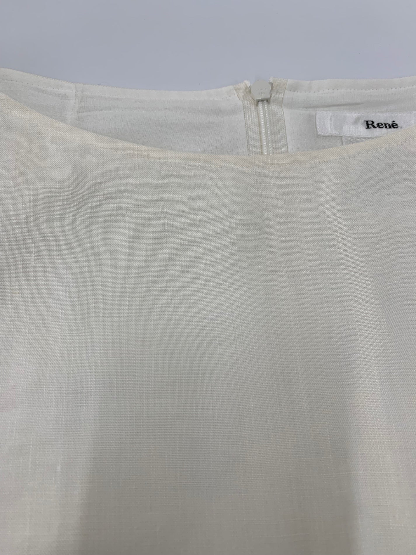 ルネ 6726710 ワンピース 34 アイボリー リネン 麻 ITL6E0E6FBE4 【SALE】