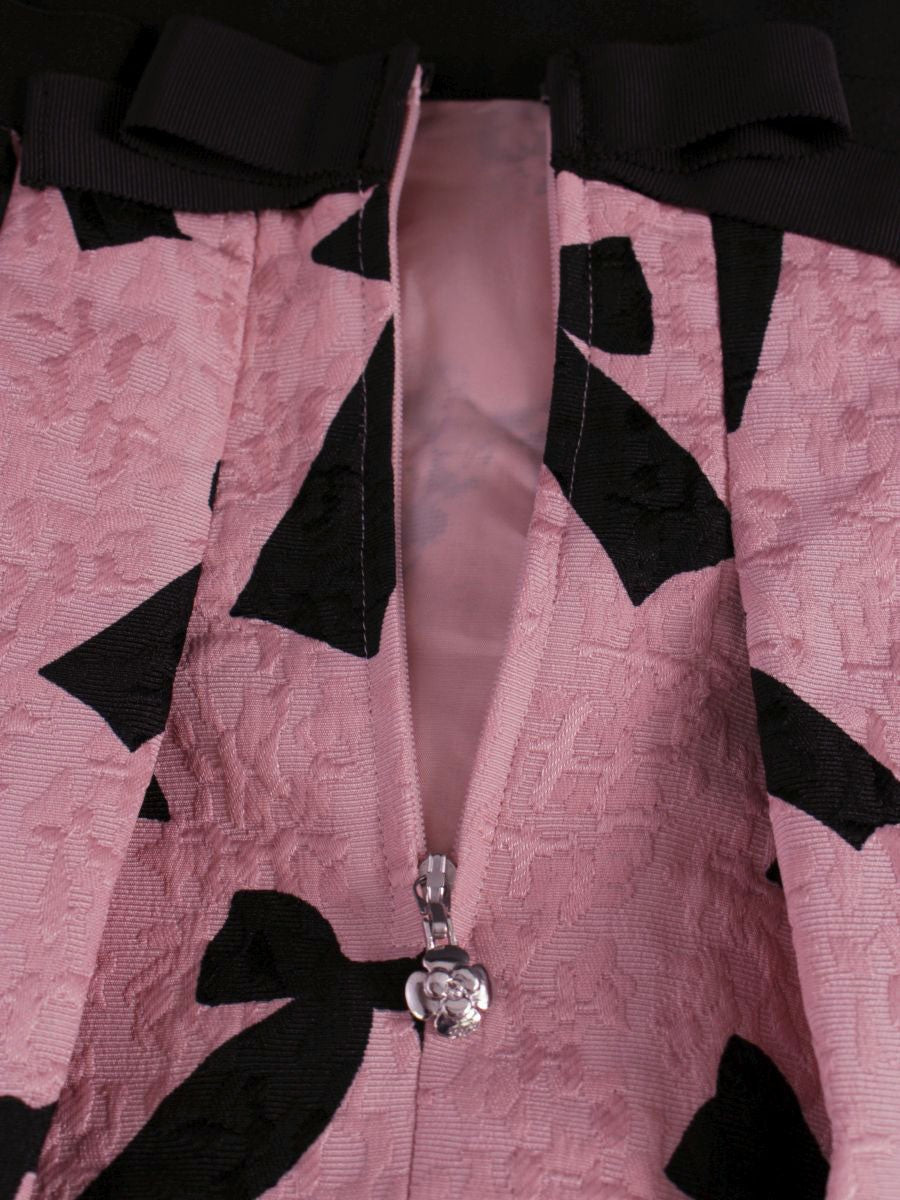 エムズグレイシー 917515 スカート 40 ピンク リボン タック ITM4LHYZWNK0