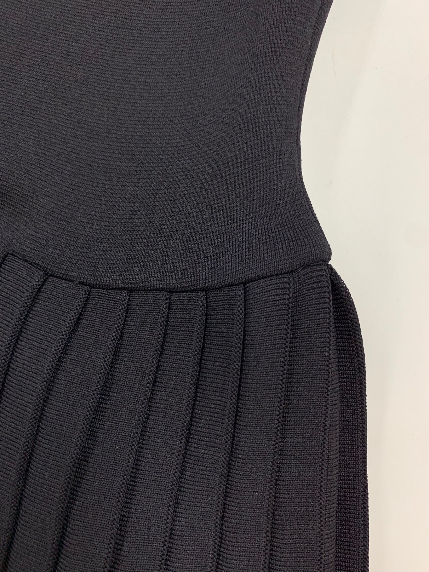 フォクシーブティック Knit Dress Cecile 44411 ワンピース 40 ブラック ニット ストレッチ ITIQENEJDWWW