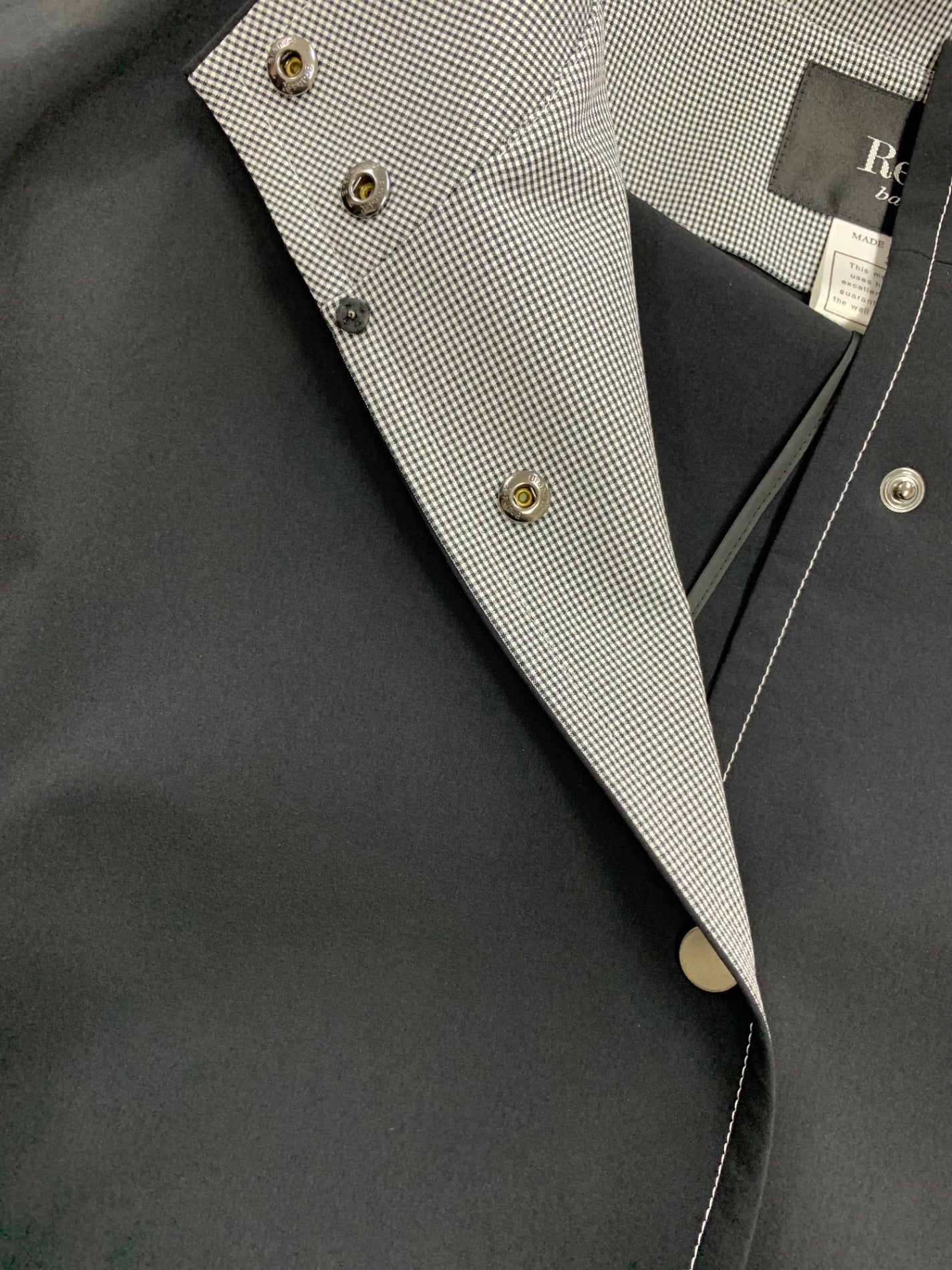 ルネ basic 5128040 ポンチョ ブラック チェック ITFG90MX8AGO 【SALE】