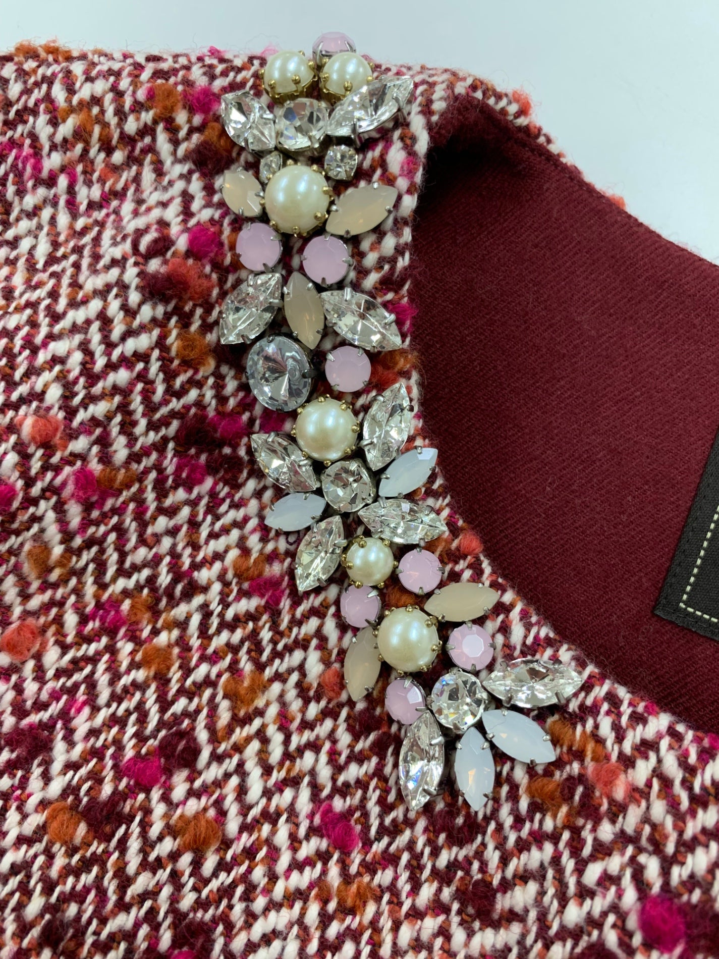 トッカ GINA コート COTOIA0300 4 レッド GIOLICA社 ツイード ITPFCL8SC75W