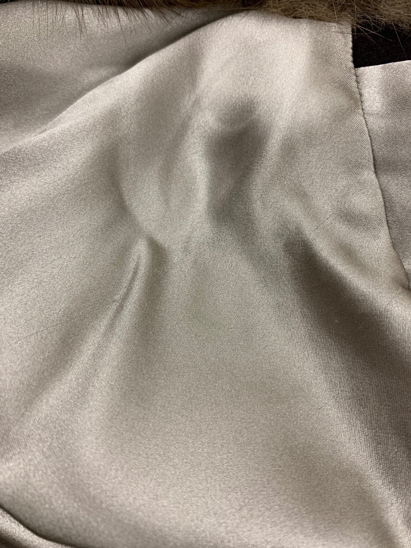 フォクシーブティック 38756 コート 40 ブラウン セーブルファー衿 カシミヤ混 ITKC2HZJZR6G