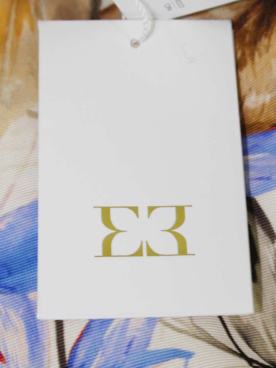 エリザ 29108241 ワンピース 1 ブラウン/ブルー/ベージュ フラワー ITAO792LHUA4