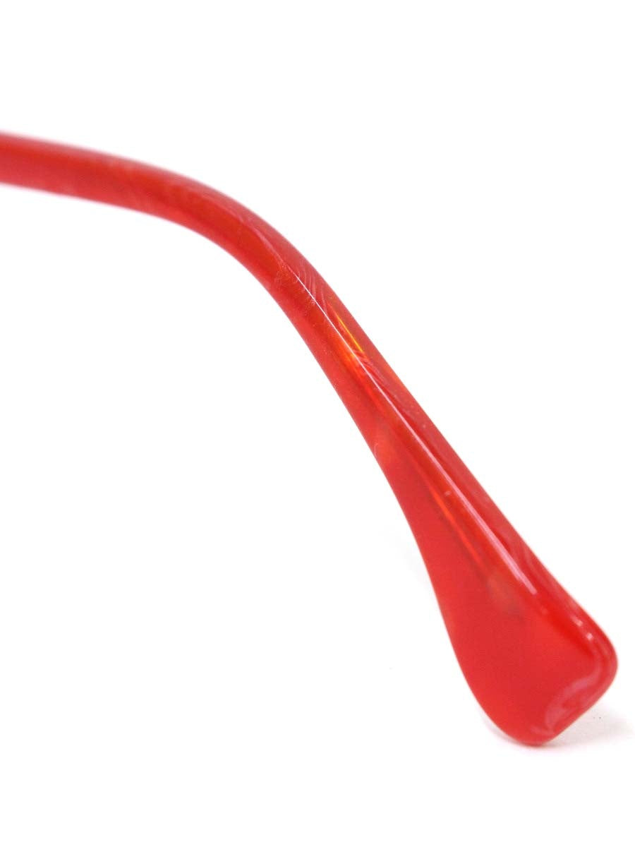 アランミクリ 2707 メガネ レッド コンビフレーム ハーフリム(ナイロール)オーバル(楕円) IT1CLYMVL6VV 【SALE】