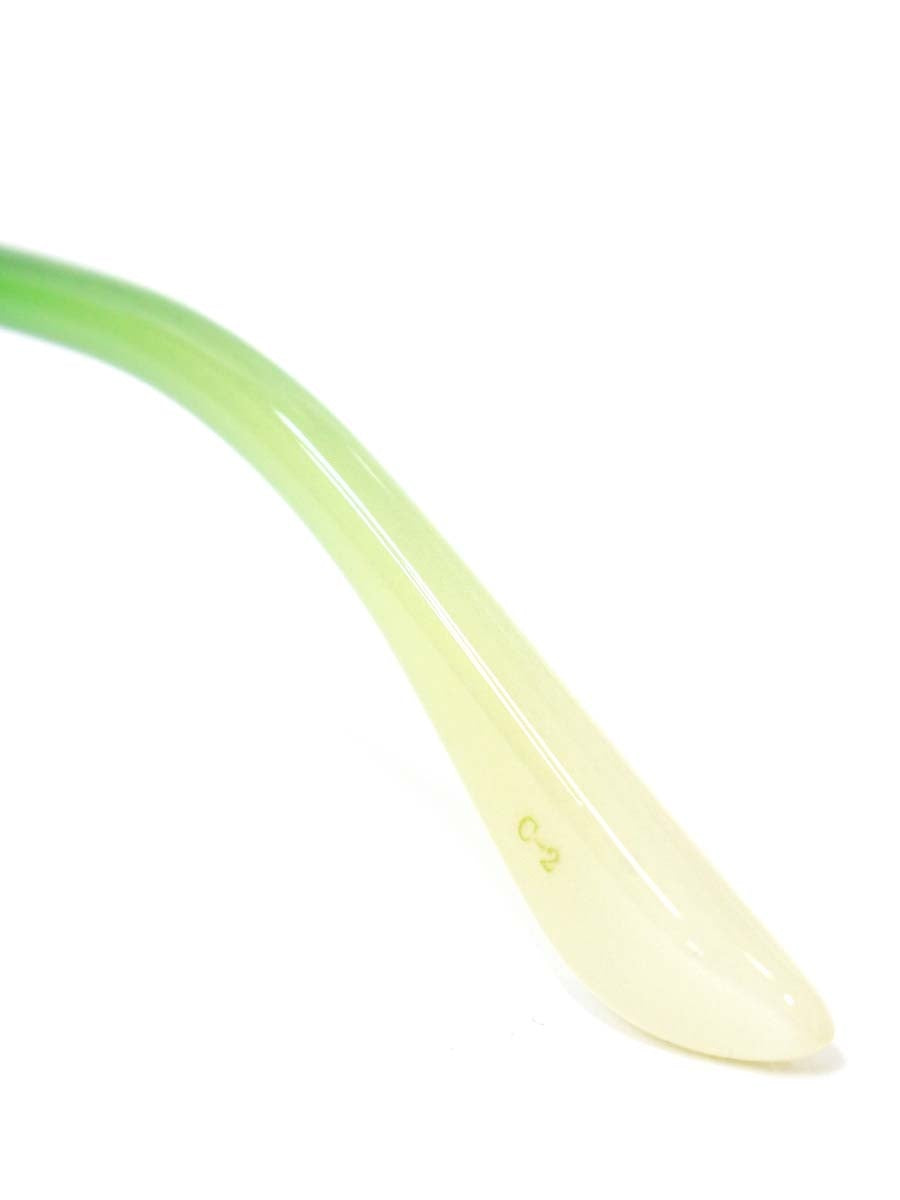 中村勘三郎 KN-2626(C-2) グリーン/ゴールド シープホーン メタルコンビ ハーフリム オーバル 天然ペリドット ITDQG3JZ7JKQ