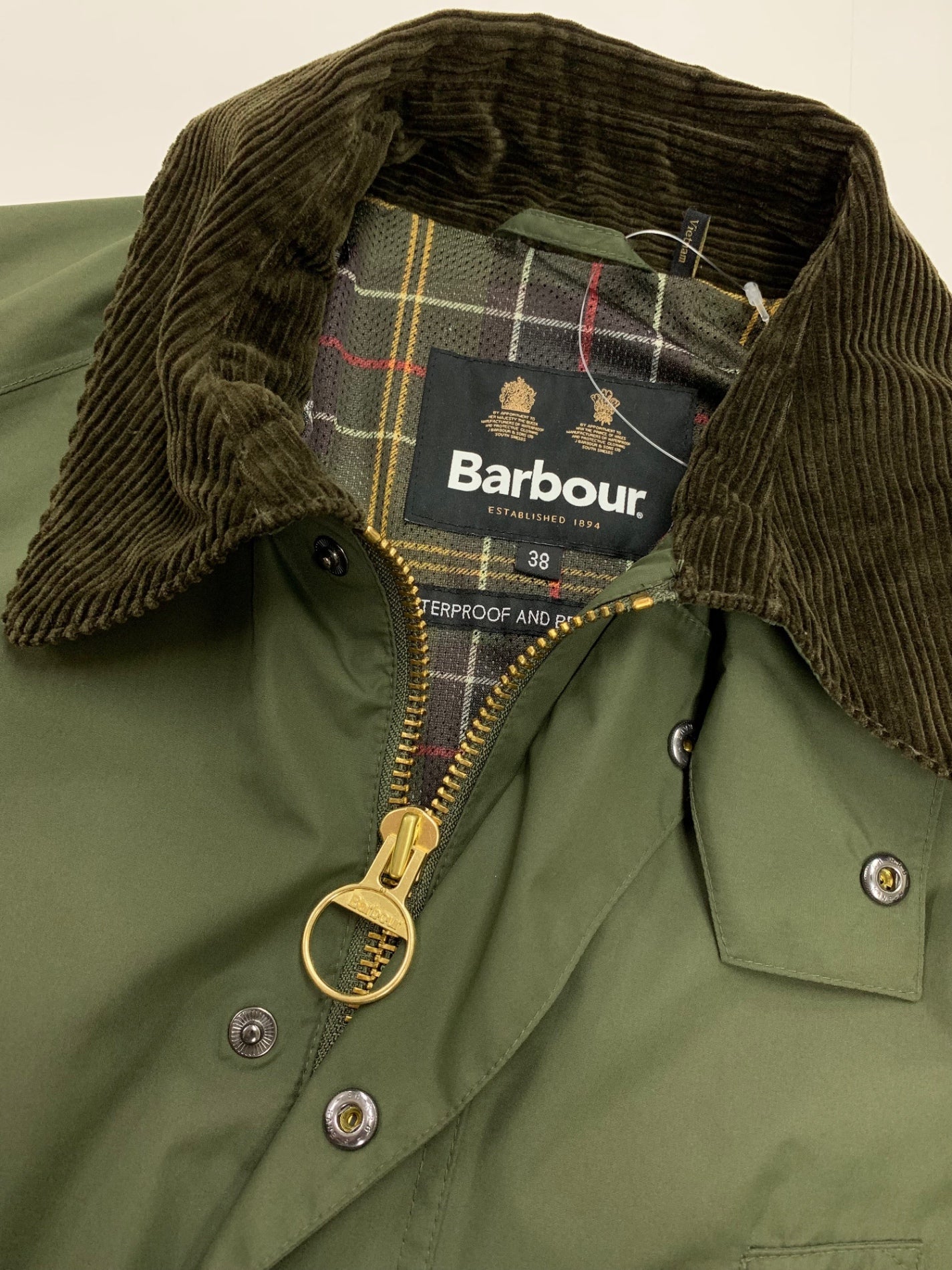 バブアー 231MWB1021 ジャケット 38 カーキグリーン ビデイル ナイロン ビームスプラス 別注 ITTPIKPXY0V0