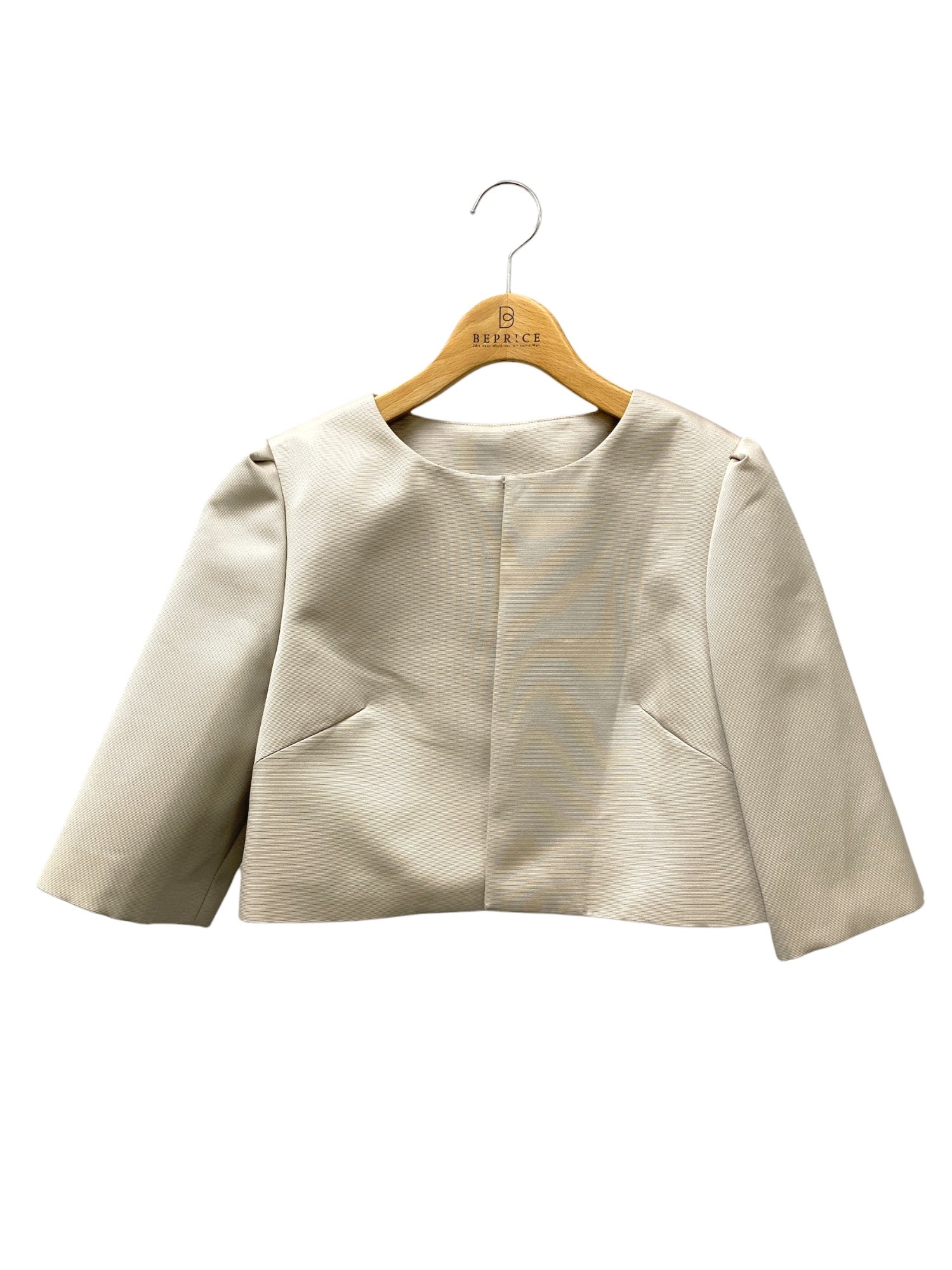 ルネ Jacket 6513950 ノーカラージャケット 36 グレージュ | 中古 