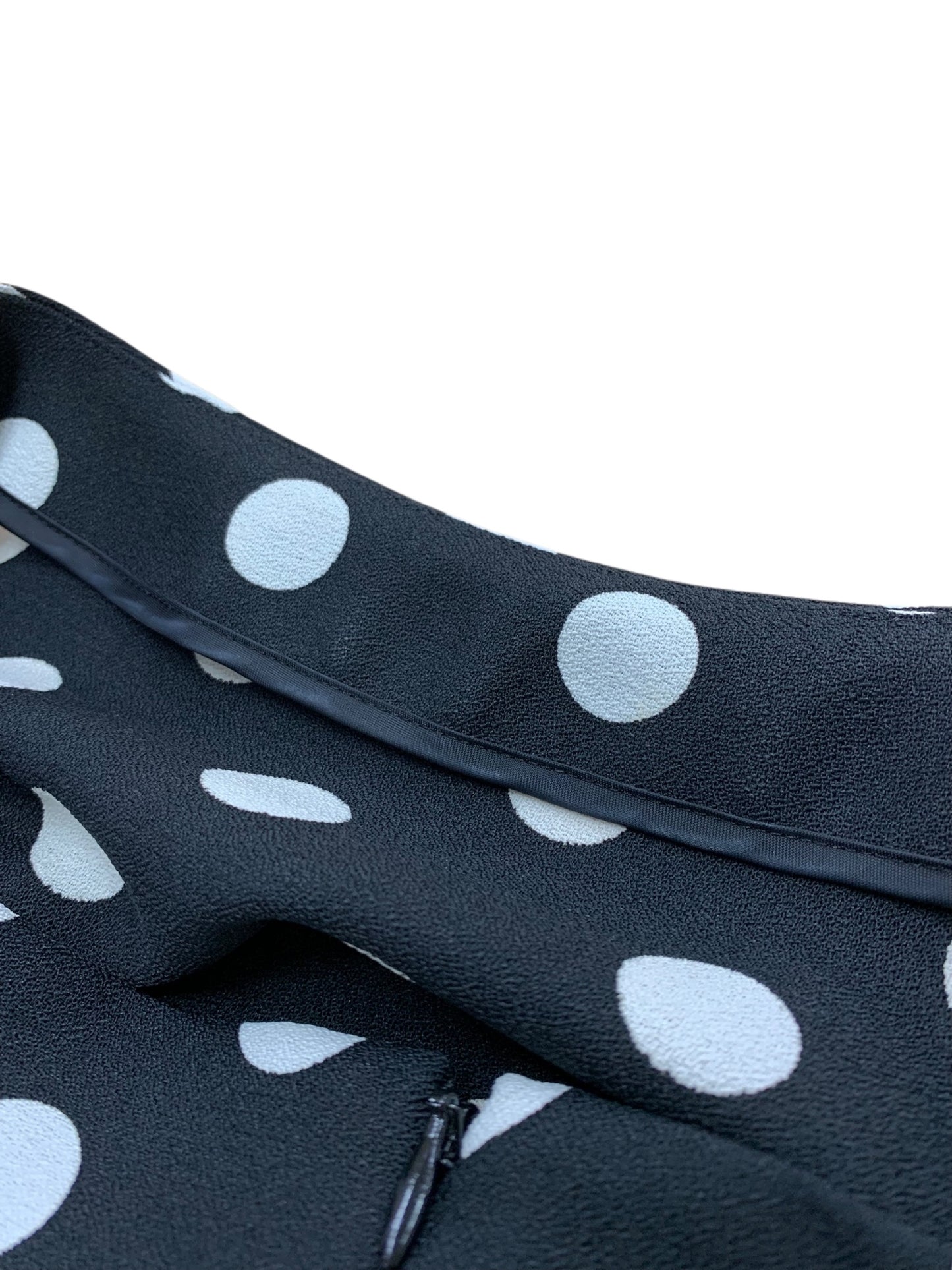 エムズグレイシー 011326 ワンピース 38 ブラック 水玉 リボン IT6UDJUP8Z0G