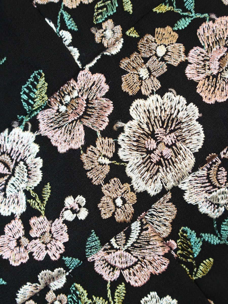 トッカ OPTOKW0335 ワンピース 2 ブラック BEAUTIFUL DREAM 刺繍 ITY9JOMIGSU8
