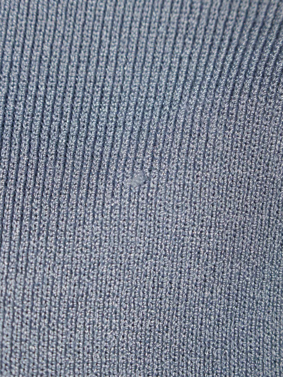ブレンヘイム U742-005 ニットセーター M ブルー リブネック ITE00JKGAE5U