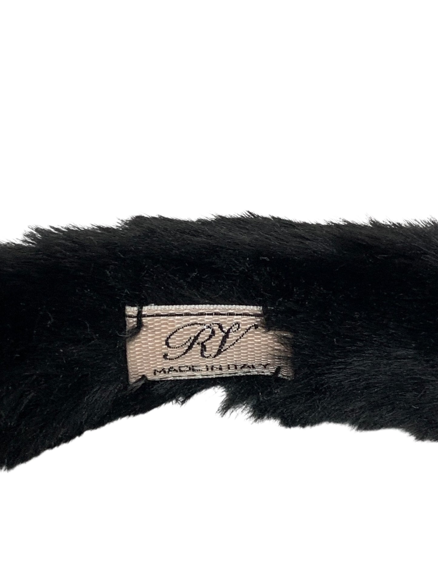 ロジェヴィヴィエ エフロレッソンフォフュール REWAC670100J79B イヤーマフ ブラック ファー ラインストーン ITK0BMBQWPIO