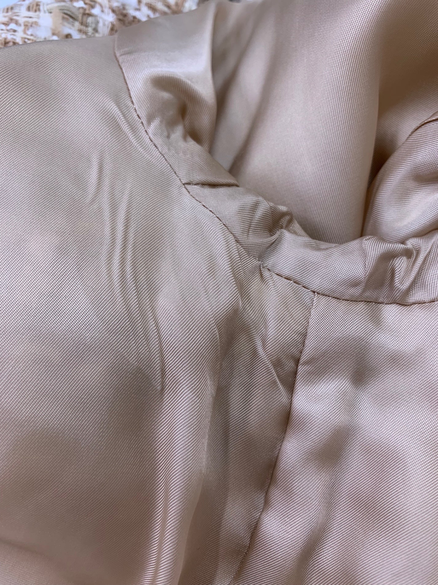 フォクシーブティック Petit Triomphe プチトリオンフ 39873 ジャケット 38 ベージュ ツイード IT9I3Q4GVCQO