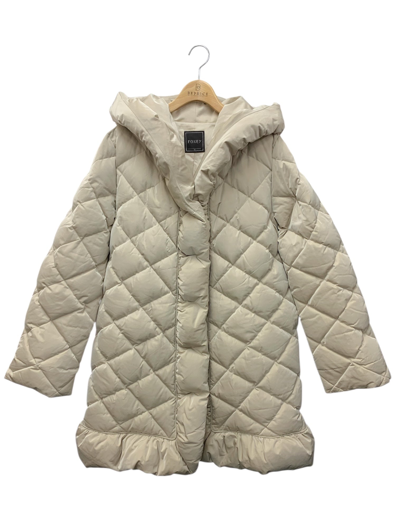 フォクシーブティック 29242 ダウンコート 42 ベージュ | 中古ブランド