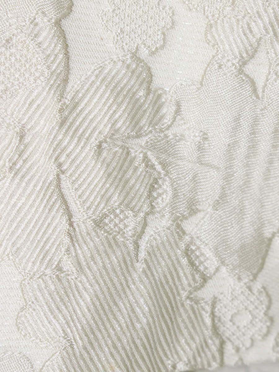 トゥービーシック W5S07-631-40 スカート 40 ベージュ エンボス フラワーモチーフ ラメ フレアー ITI8JMQF1C0C