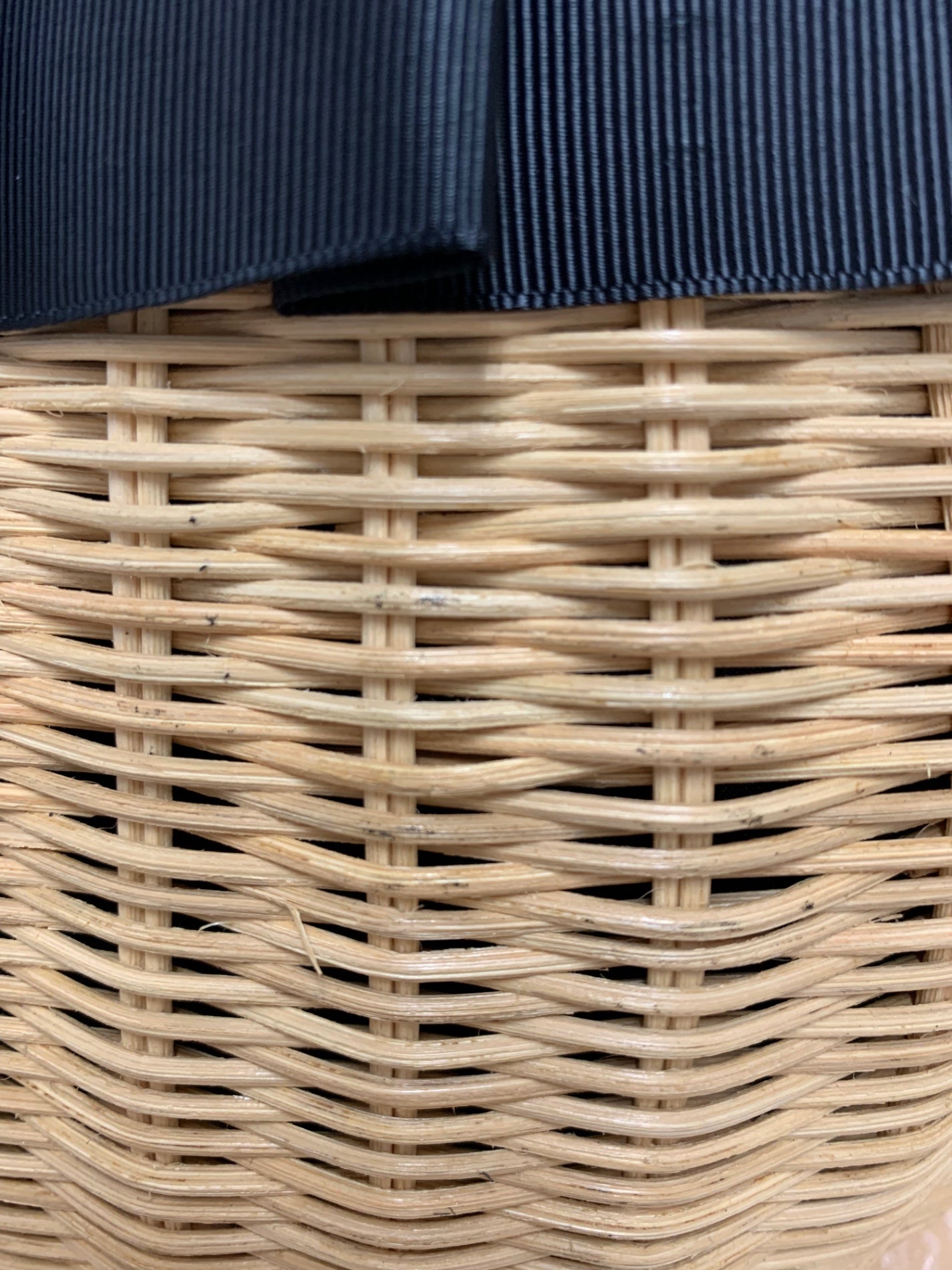 エムズグレイシー Ribboned Basket Bag 994106 ベージュ かごバッグ/バスケット IT1779Y1FU70