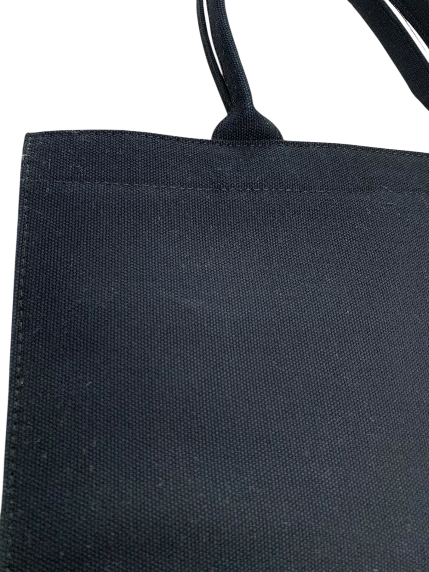 ルネ トートバッグ ブラック キャンバス ロゴ刺繍 リボン付き IT3LQ1DD0Q3C