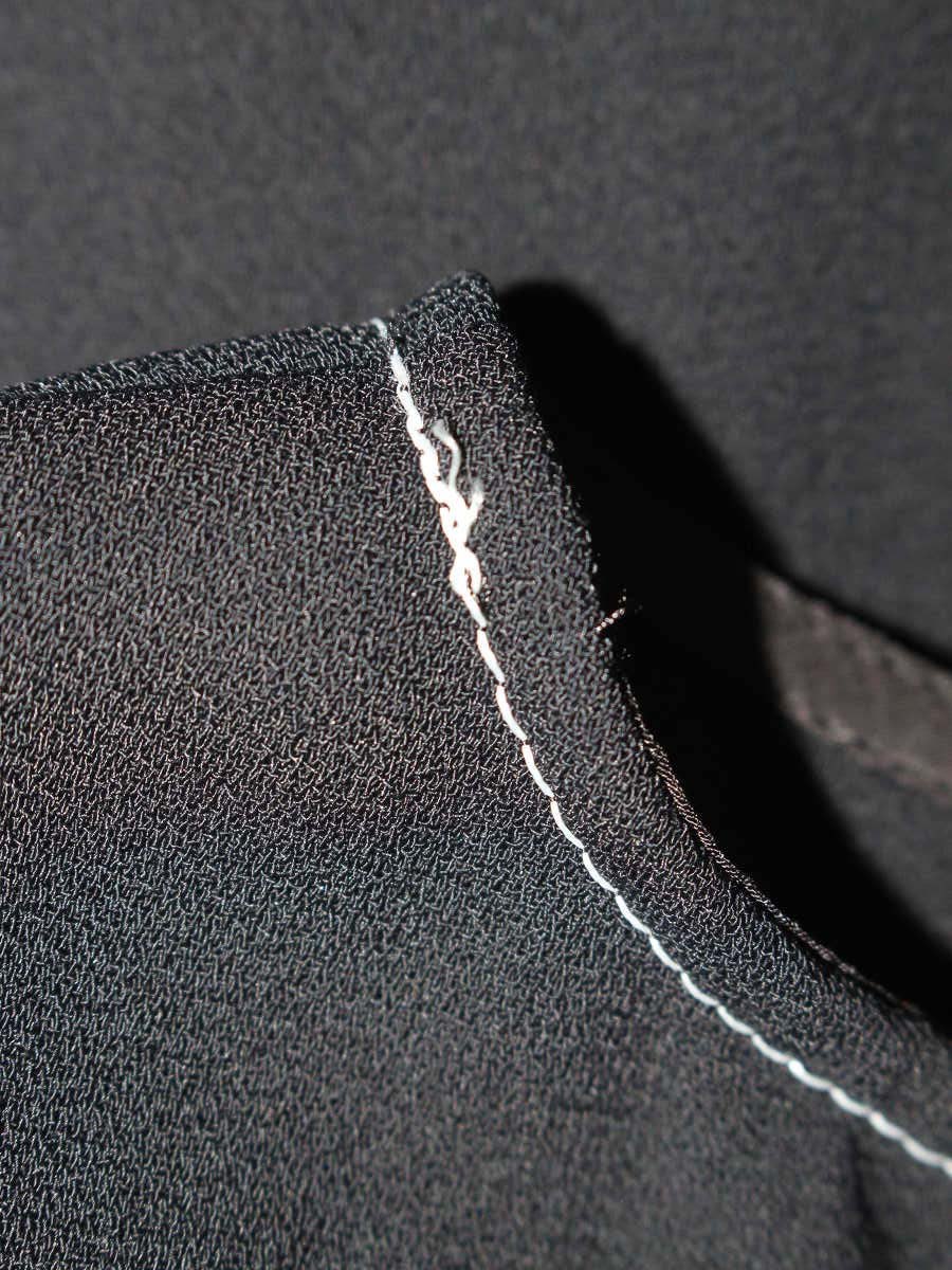 ダイアグラム 03213 41075-00 カットソー 36 ブラック フリル ステッチ ITGWHYD4J5ZC