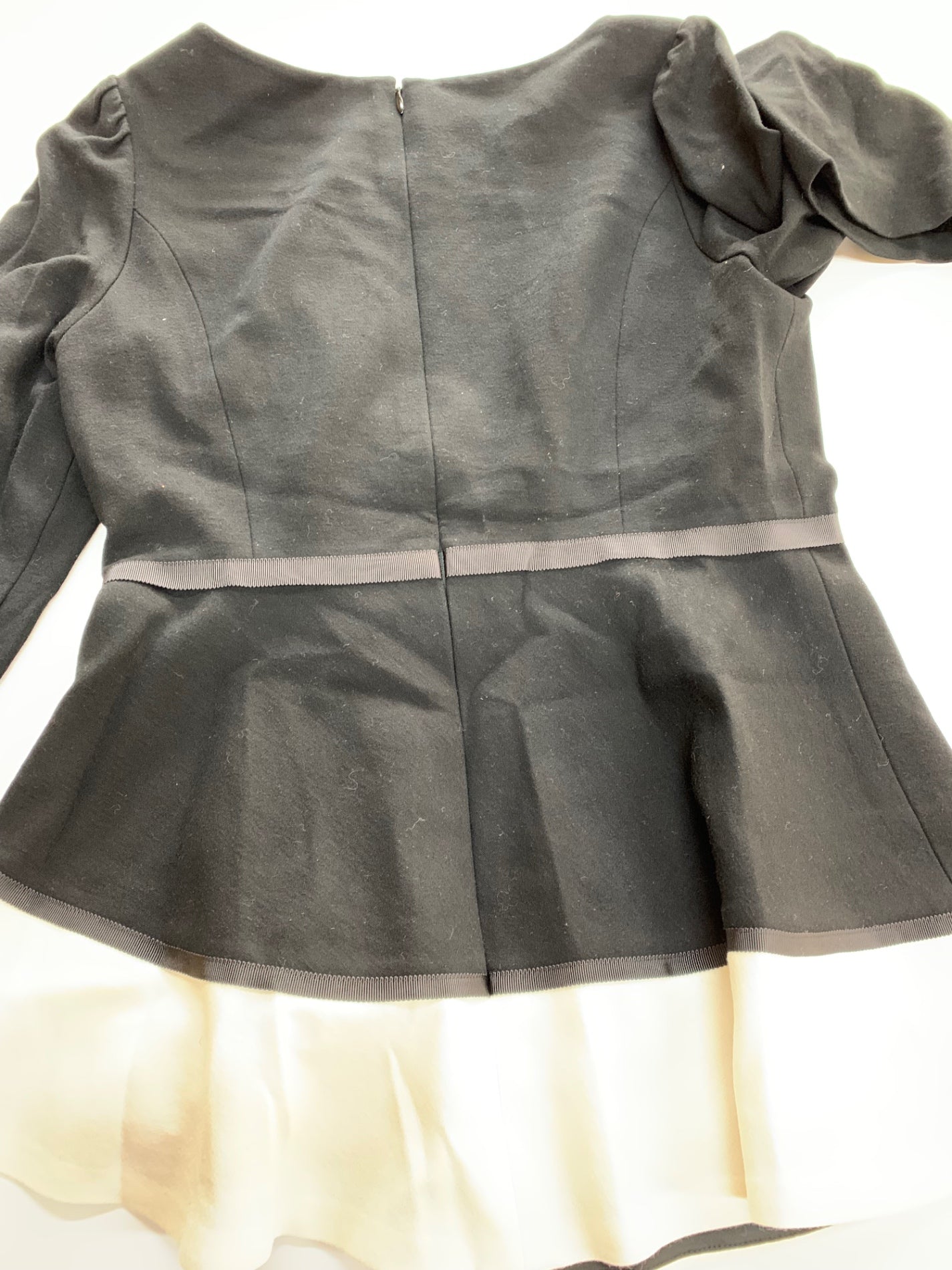 エムズグレイシー 620703 トップス 40 ブラック リボン ウール IT141Z211TWE