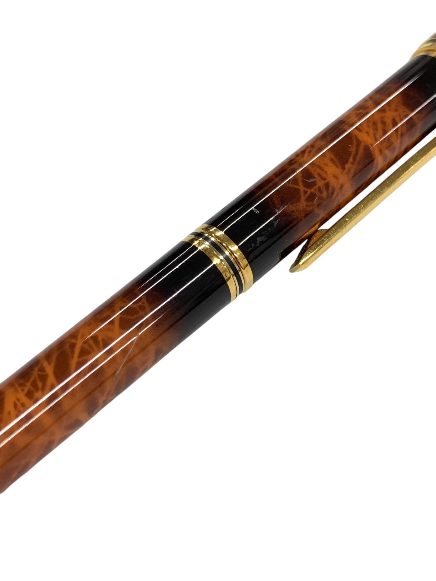 カルティエ MPL-8 マスト エカイユフラメラッカー 万年筆 ブラウン K18 IT81Y104L0UY 【SALE】