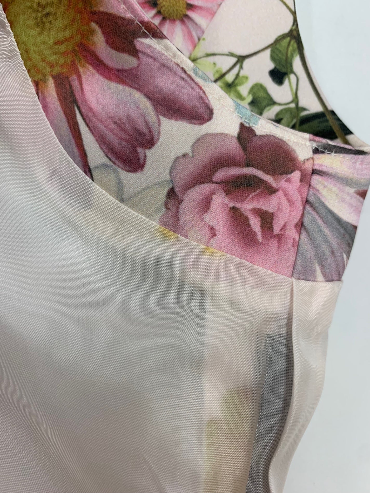 エムズグレイシー 811501 ワンピース 36 ピンク サテン 花柄 ITME05V71DTR