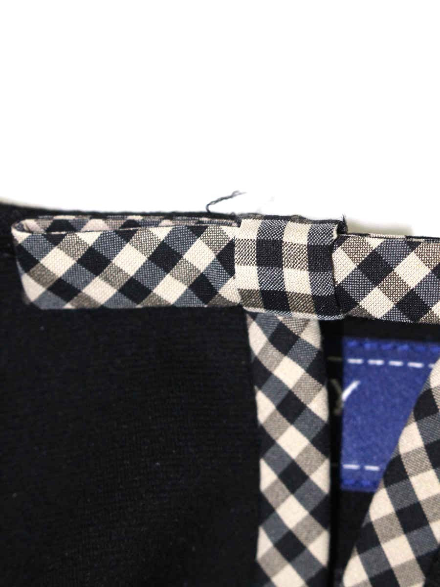 エムズグレイシー 014504 カーディガン 38 ブラック チェックリボン ITLJWLNGA90G