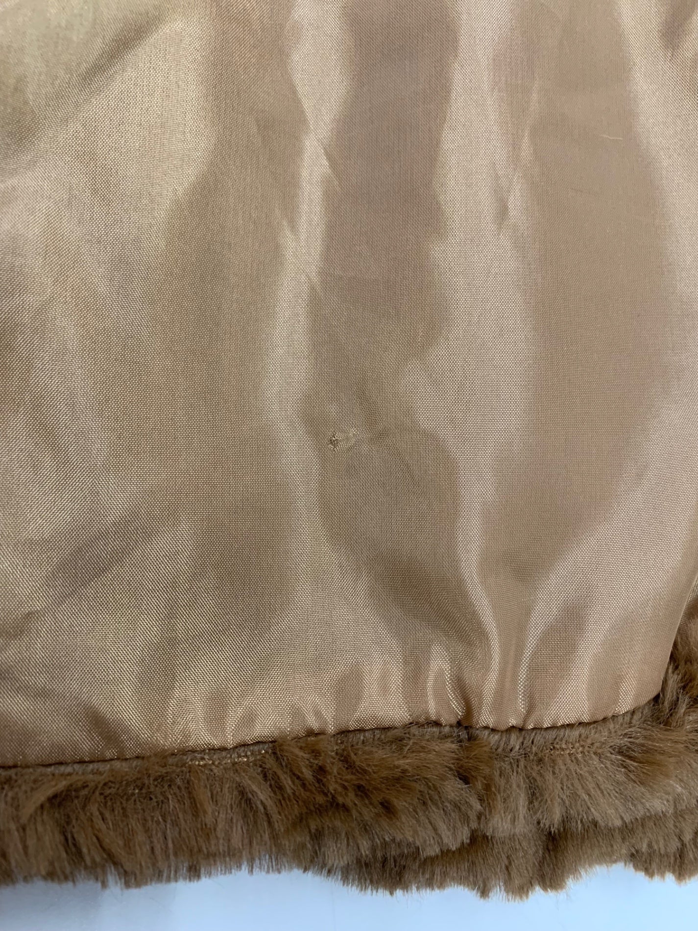 ギャラリービスコンティ 1383381 ショートコート 3 ブラウン フェイクファー パールボタン IT5AWR2PEX8C