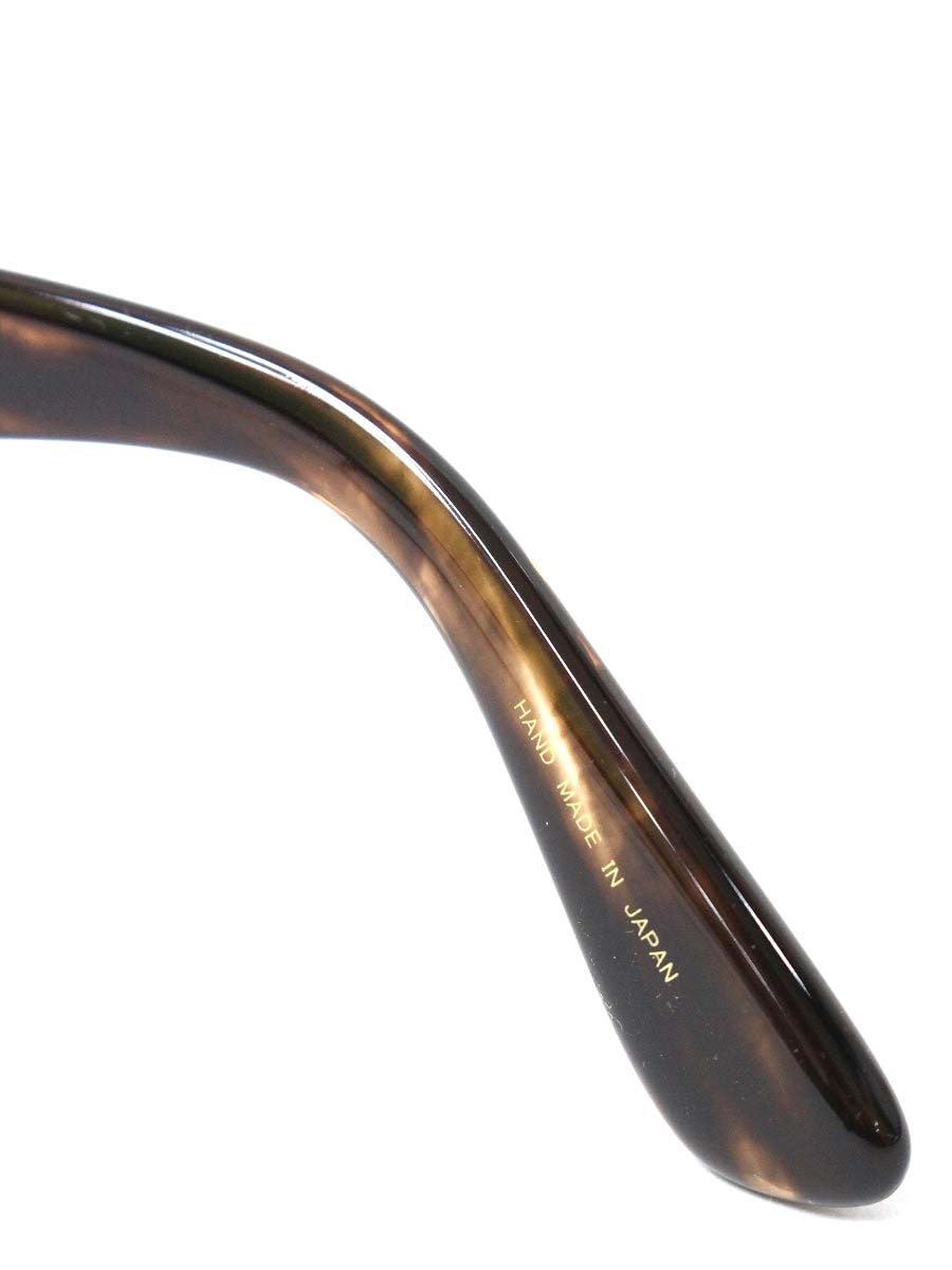 銘品晴夫作 ME-06-C-3 メガネ ブラウン セルフレーム フルリム ウェリントン ITYBQKK57CDQ 【SALE】