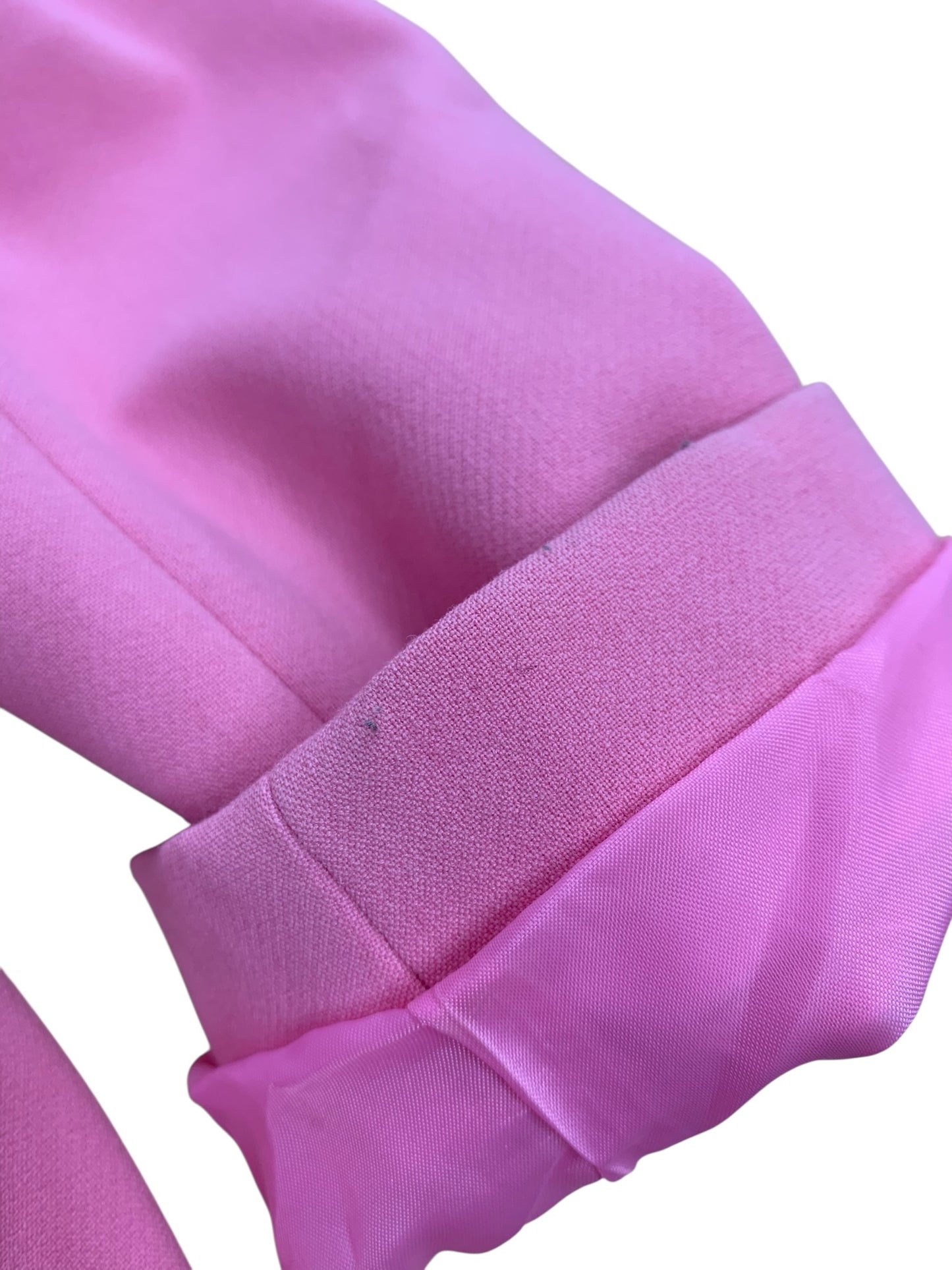 ヨーコチャン フロントラッフルコート YCC-123-197 36 ピンク フリル ノーカラーコート ITLQYMZXRKFE