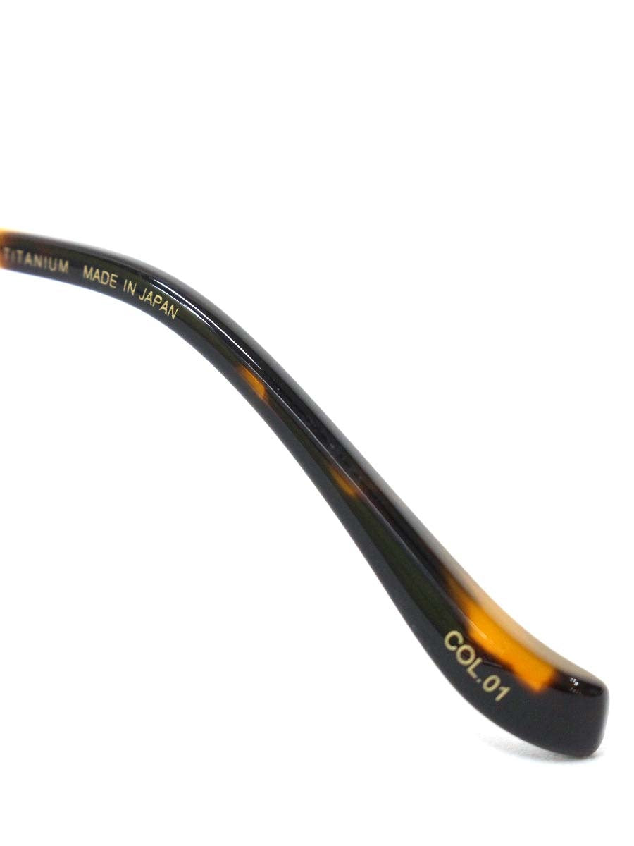 キオヤマト KT-495J メガネ ブラック/ブラウン ボストン メタルフレーム ハーフリム べっ甲柄 ITC61DPBGUI8 【SALE】