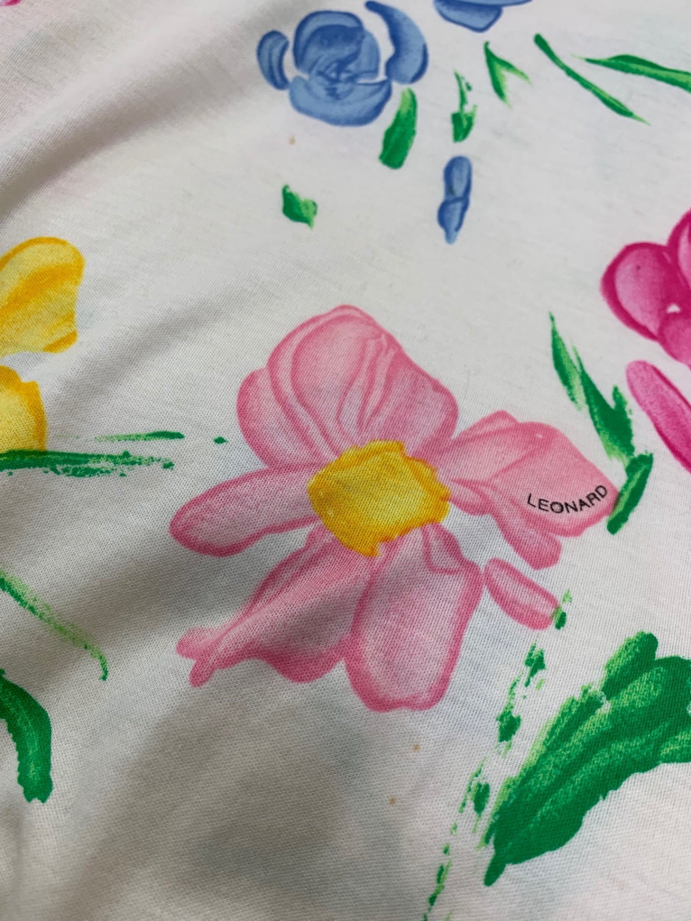 レオナールファッション 0390100 ワンピース M 花柄 アイボリー コットン IT04GU2UBH39