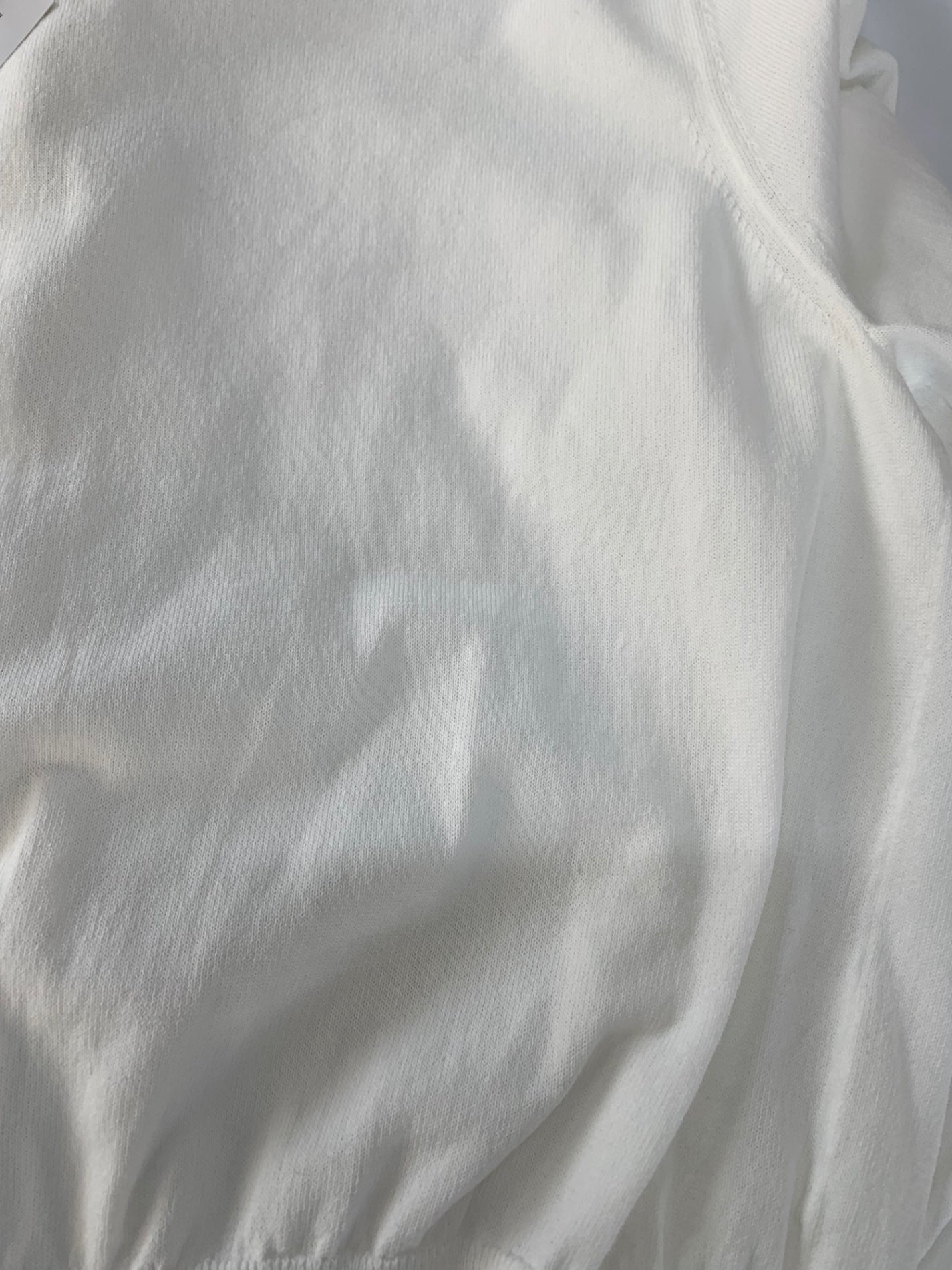 トゥービーシック W5F03-515-01 カーディガン 42 ホワイト ラインストーンボタン ITC3X5189F86