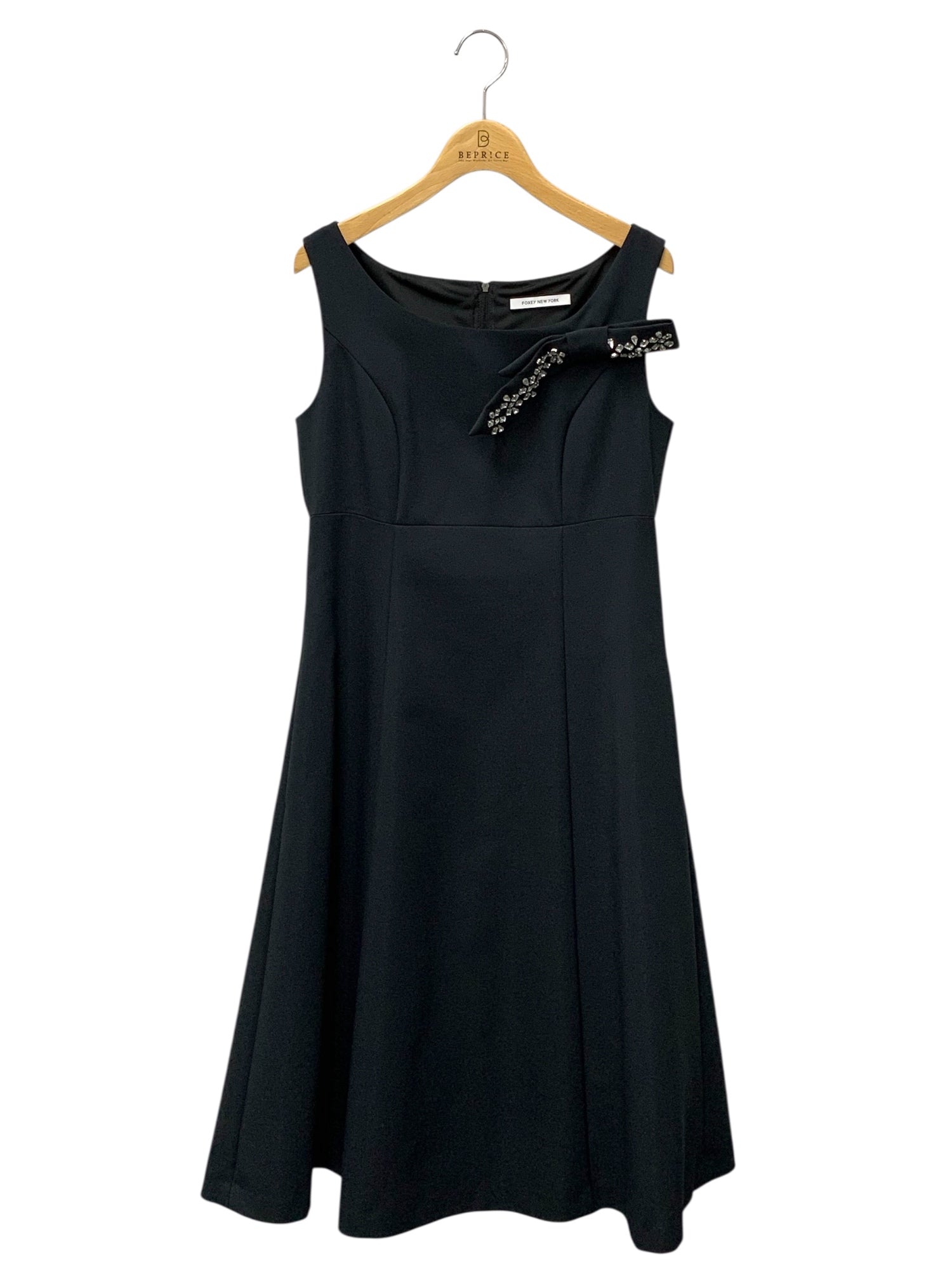 FOXEY NEWYORK ブラックベロアワンピース　サイズ40 FOXEY NEW YORK フォクシーニューヨーク ﾌﾞﾗｯｸ 37183-VA0FI403T ﾍﾞﾛｱ