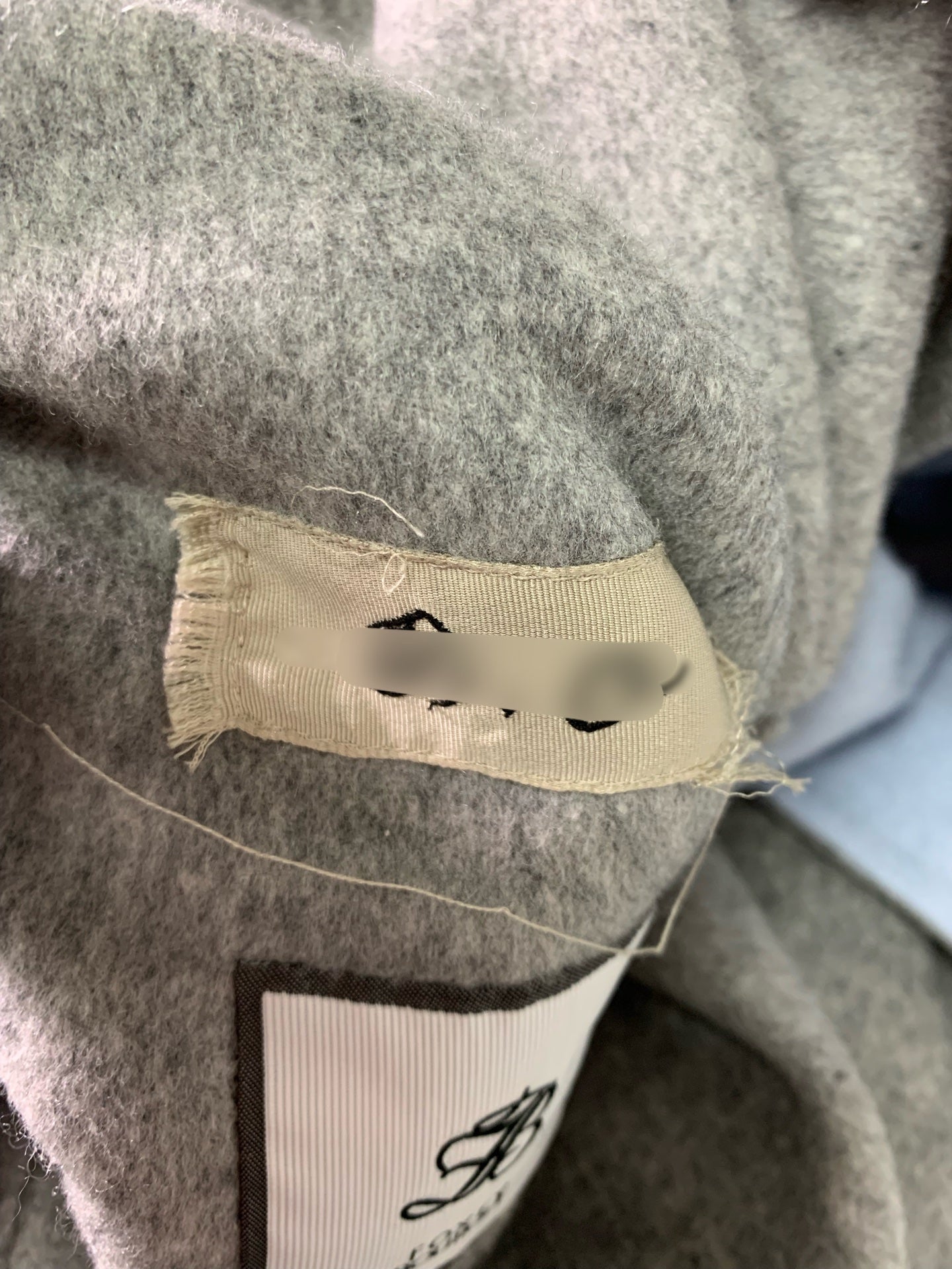 フォクシーブティック 43637 コート 40 グレー リバーシブル カシミヤ IT21MXAKHP5K